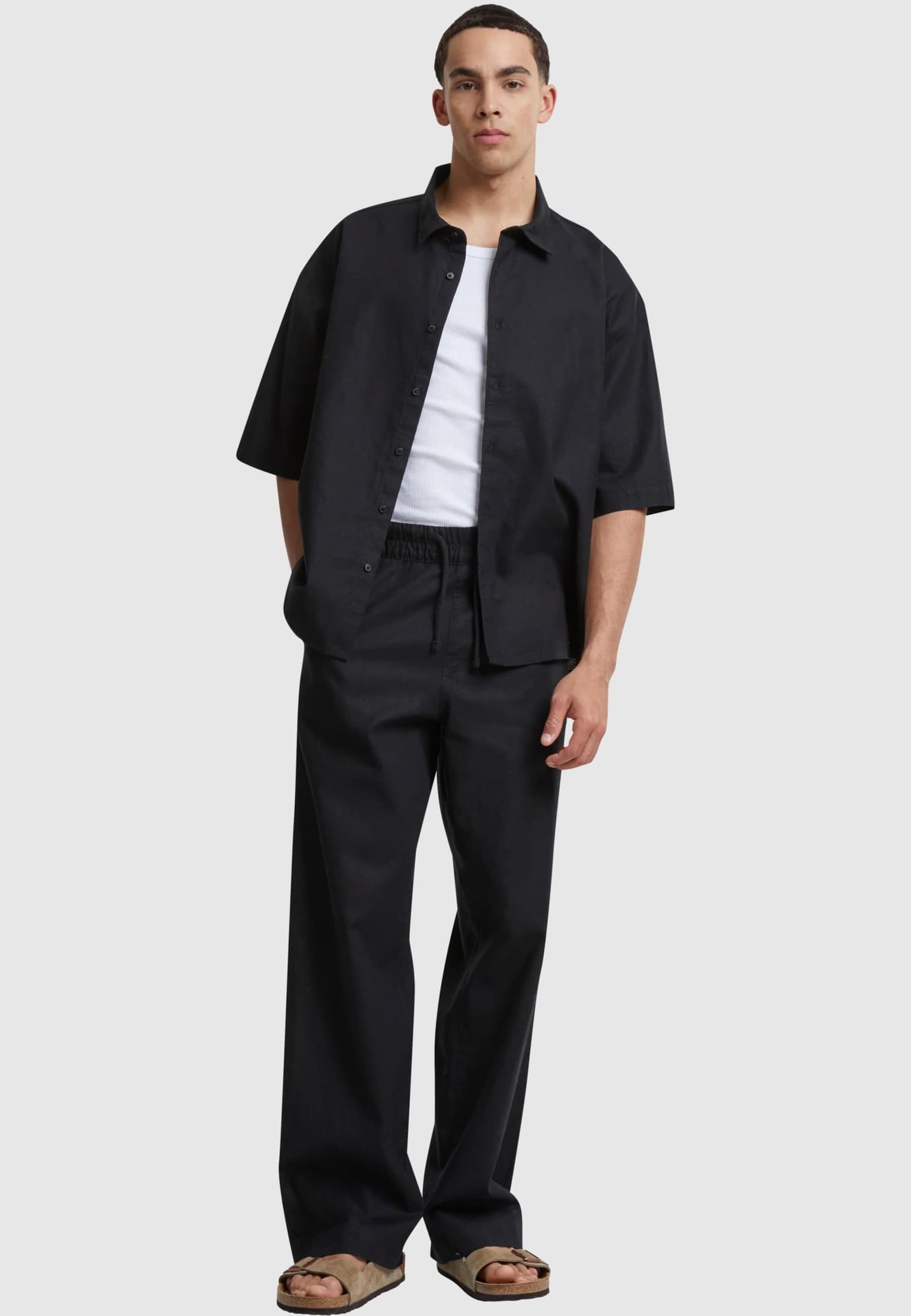 Urban Classics Loose Cotton Linen Pants – Bild 4
