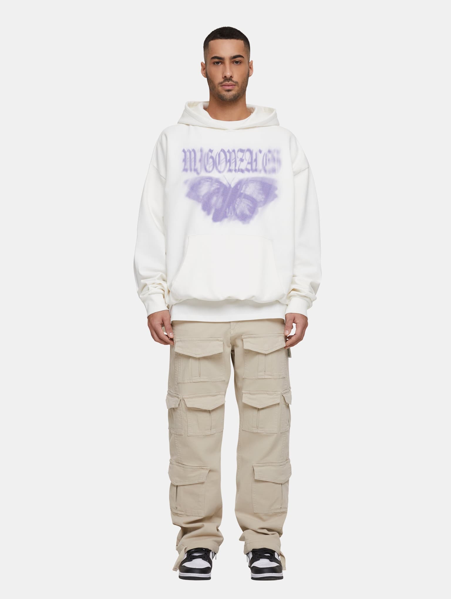 MJ Gonzales MJG Heavy Oversized Hoody - BUTTERFLY ILLUSION – Bild 3