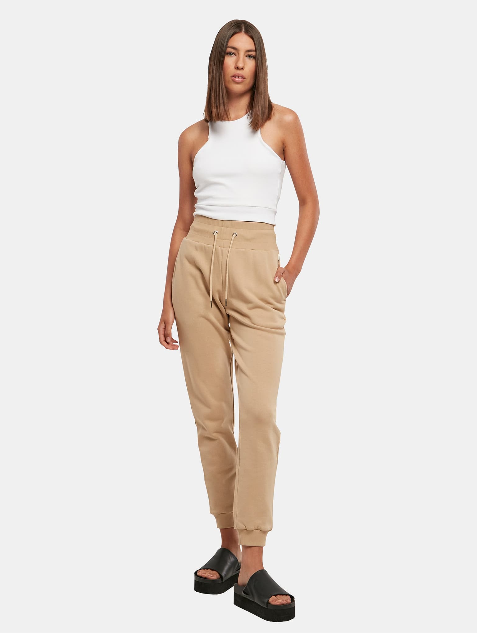 Urban Classics Ladies Essentials High Waist Sweat Pants – Bild 4