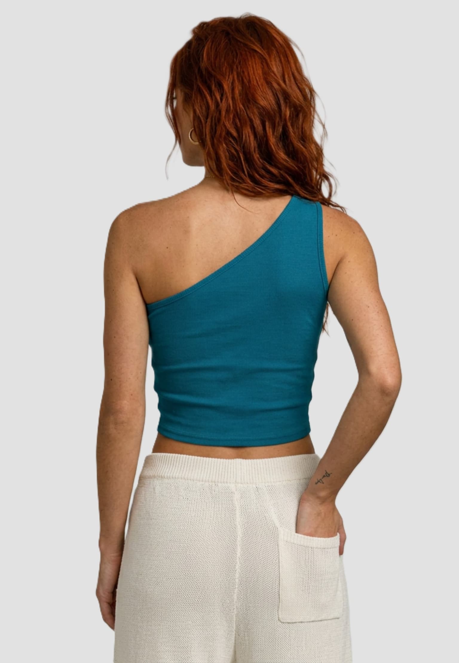 Urban Classics Ladies Cropped Asymmetric Top – Bild 2