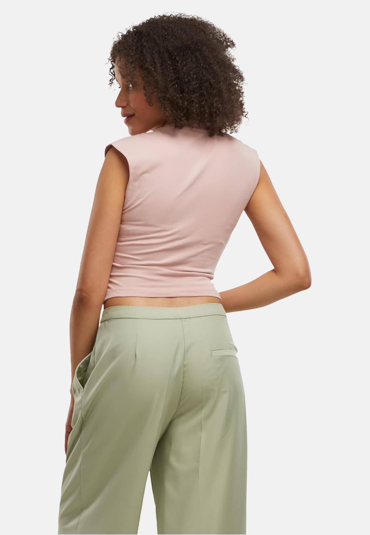 Urban Classics Ladies Cropped Wrapped Top – Bild 2