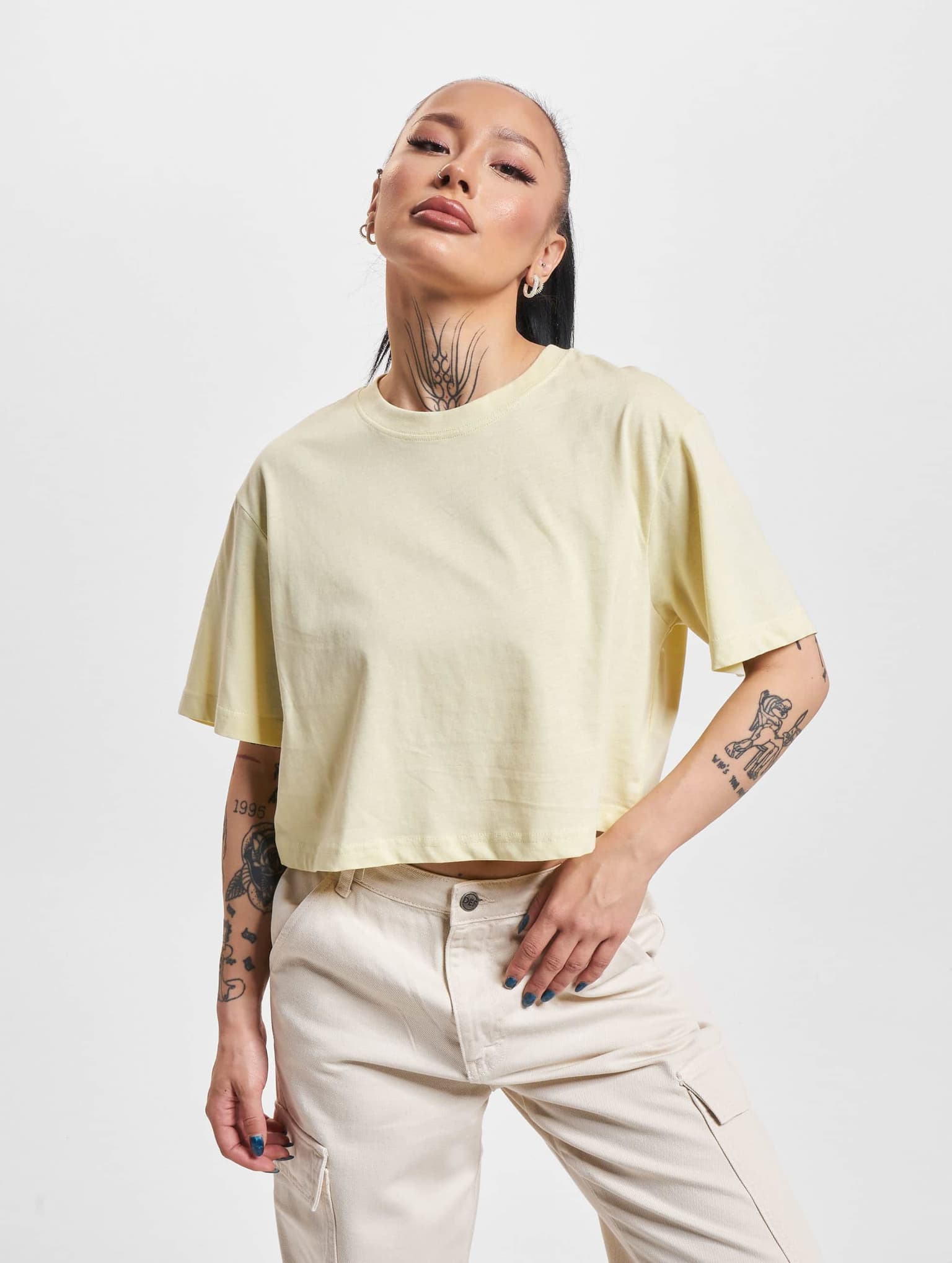 Urban Classics Ladies Short Oversized Tee 2-Pack – Bild 2