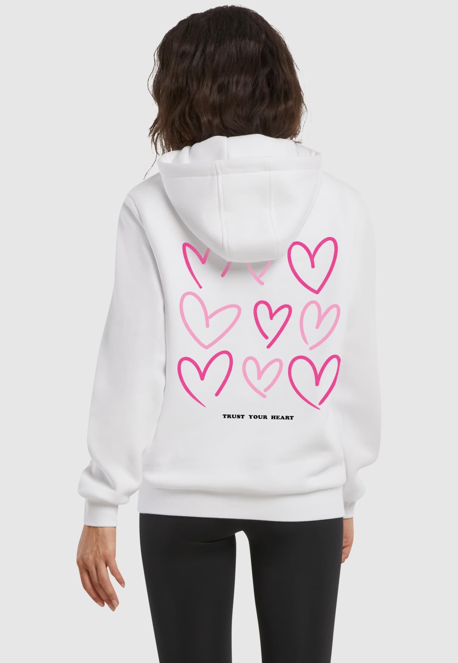 Miss Tee Always Trust Your Heart Ladies Fluffy Hoody – Bild 2