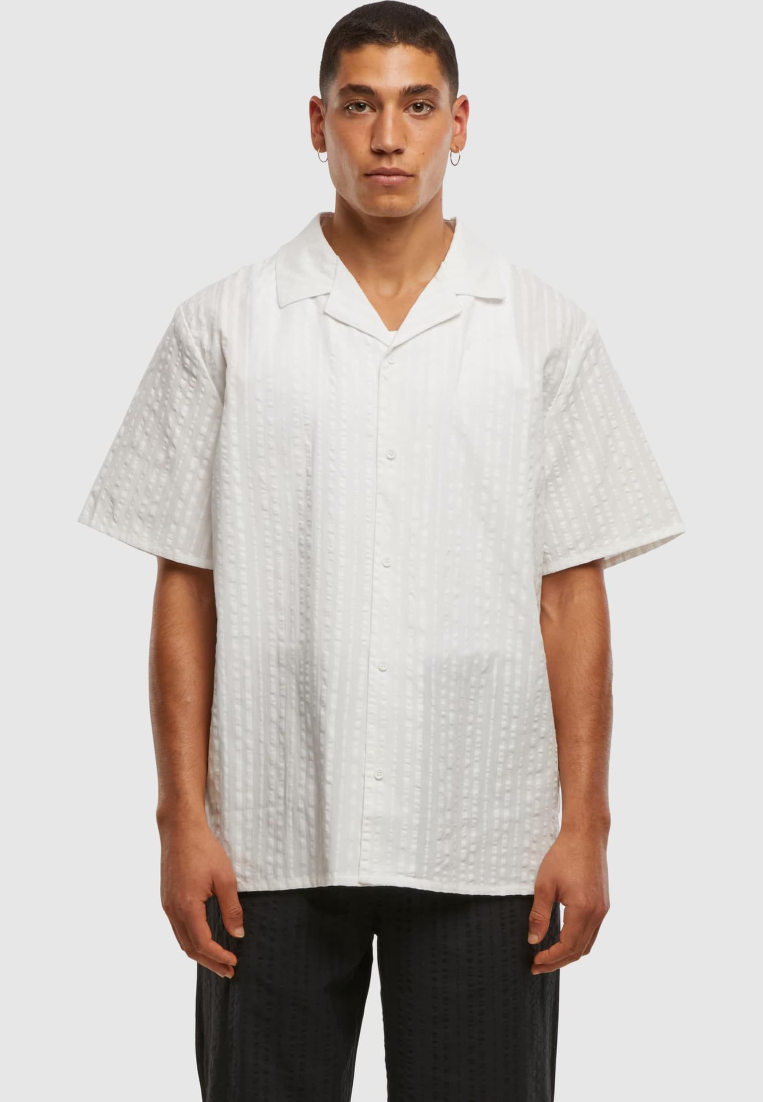 Urban Classics Seersucker Resort Shirt – Bild 3