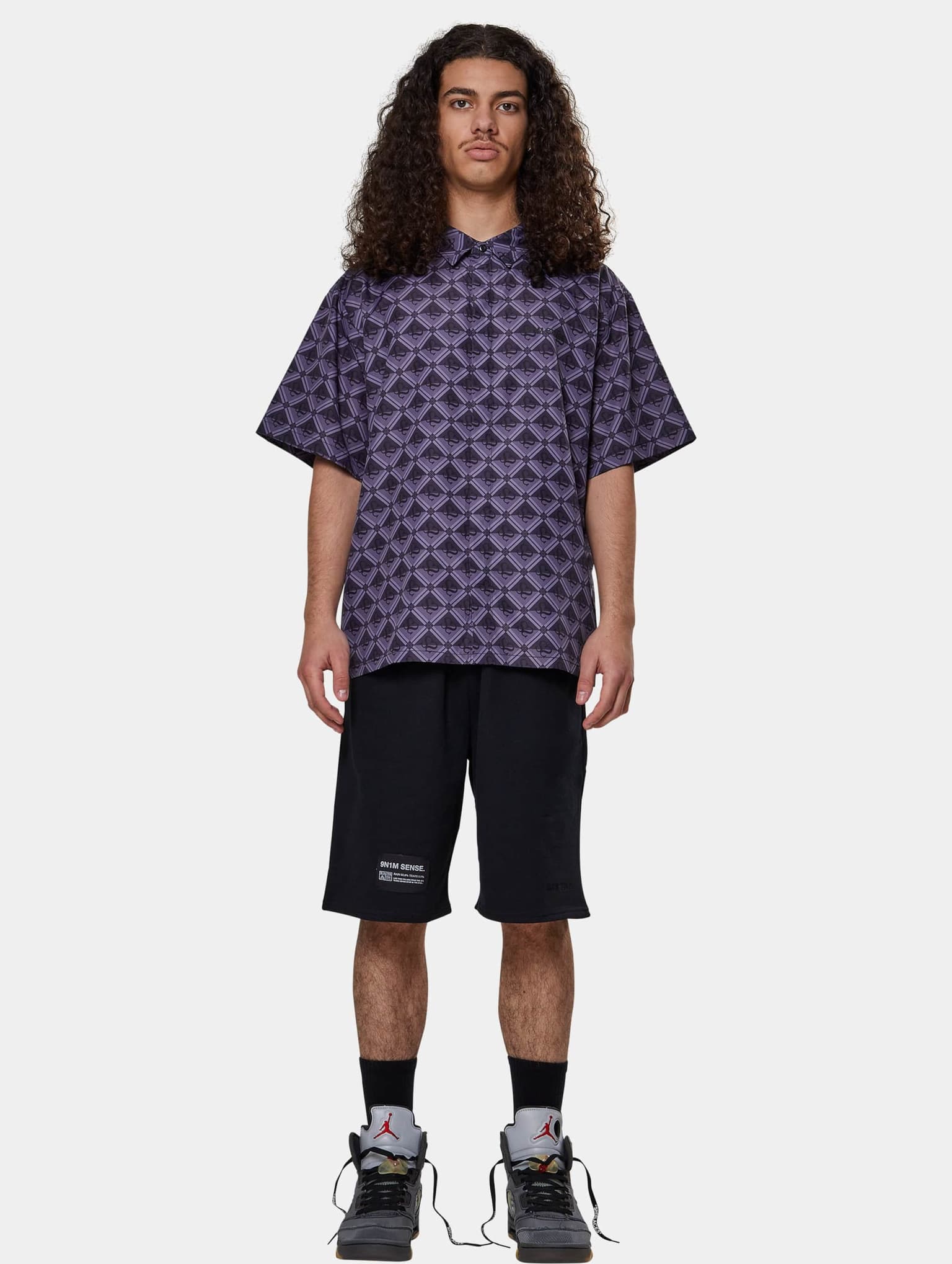 9N1M SENSE Sense All Over Monogram Print Shirt – Bild 3