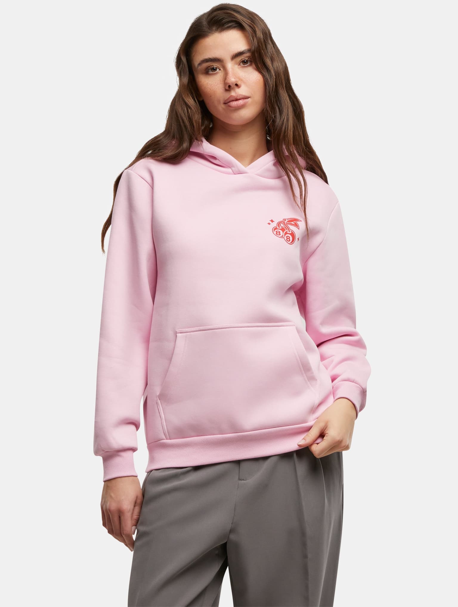 Miss Tee Lucky Cherry Ladies Fluffy Hoody
