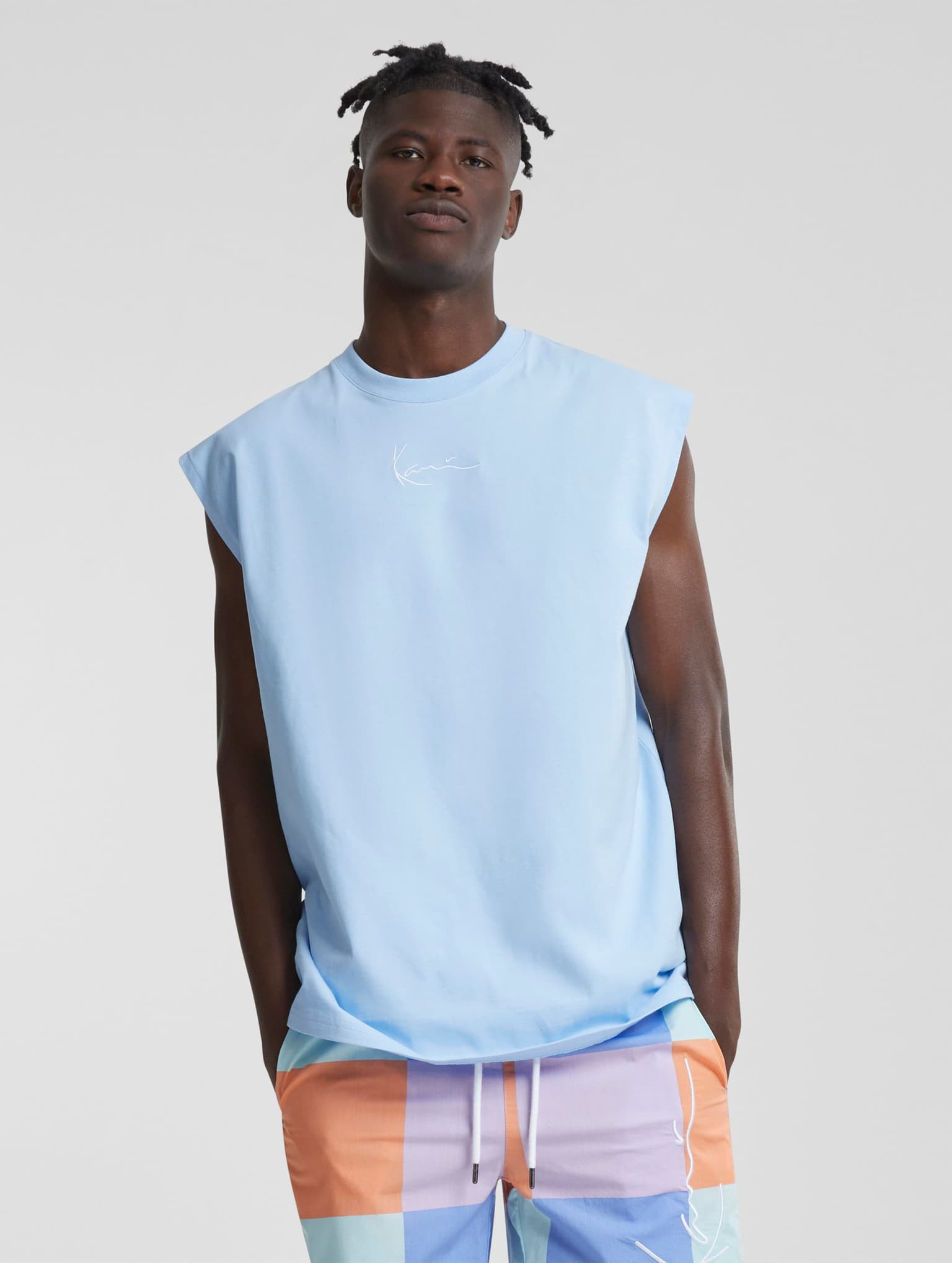 KM-ST011-090-26 Karl Kani Small Signature Essential Sleeveless Tee