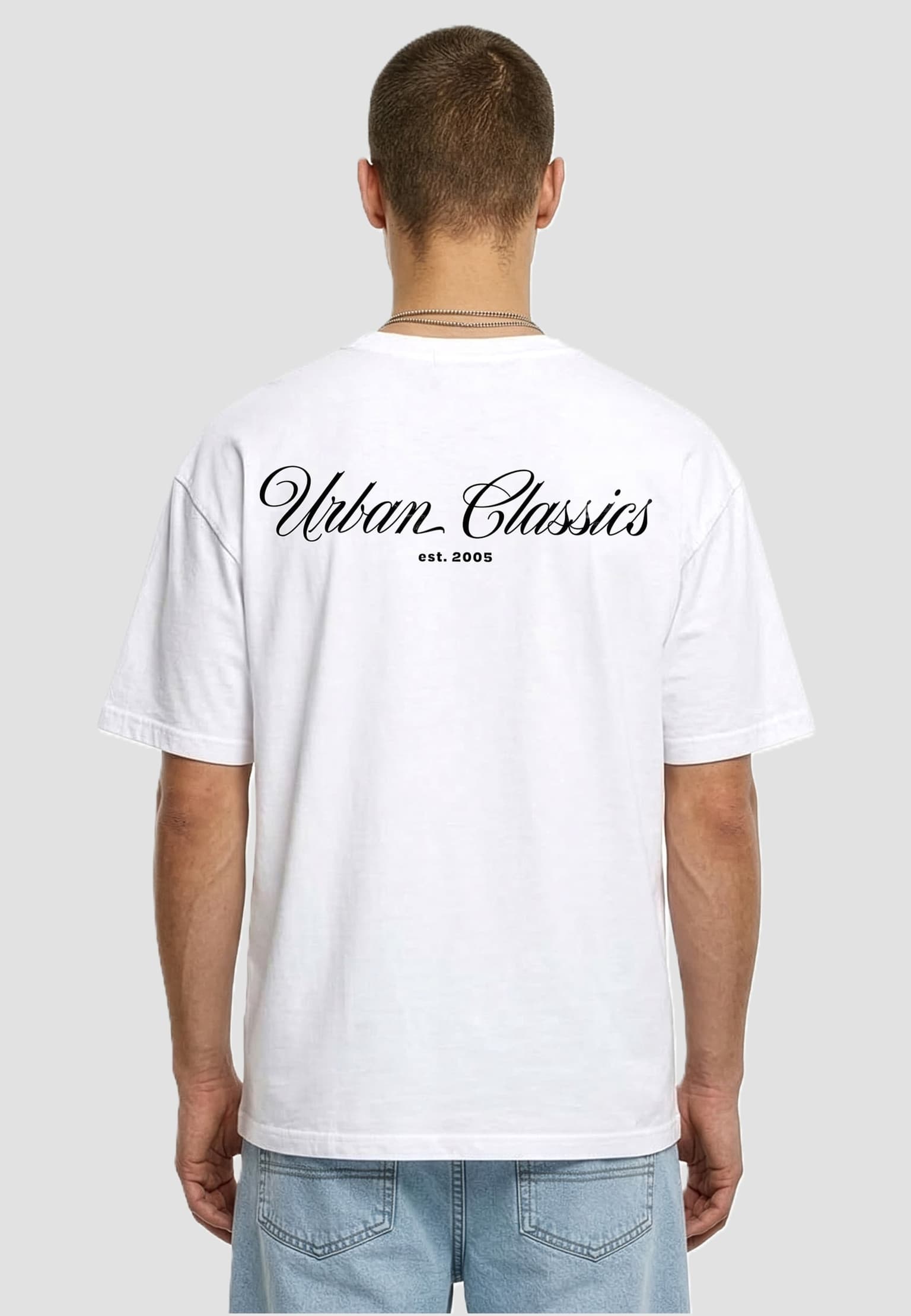Urban Classics Flow Script Logo Loose Tee