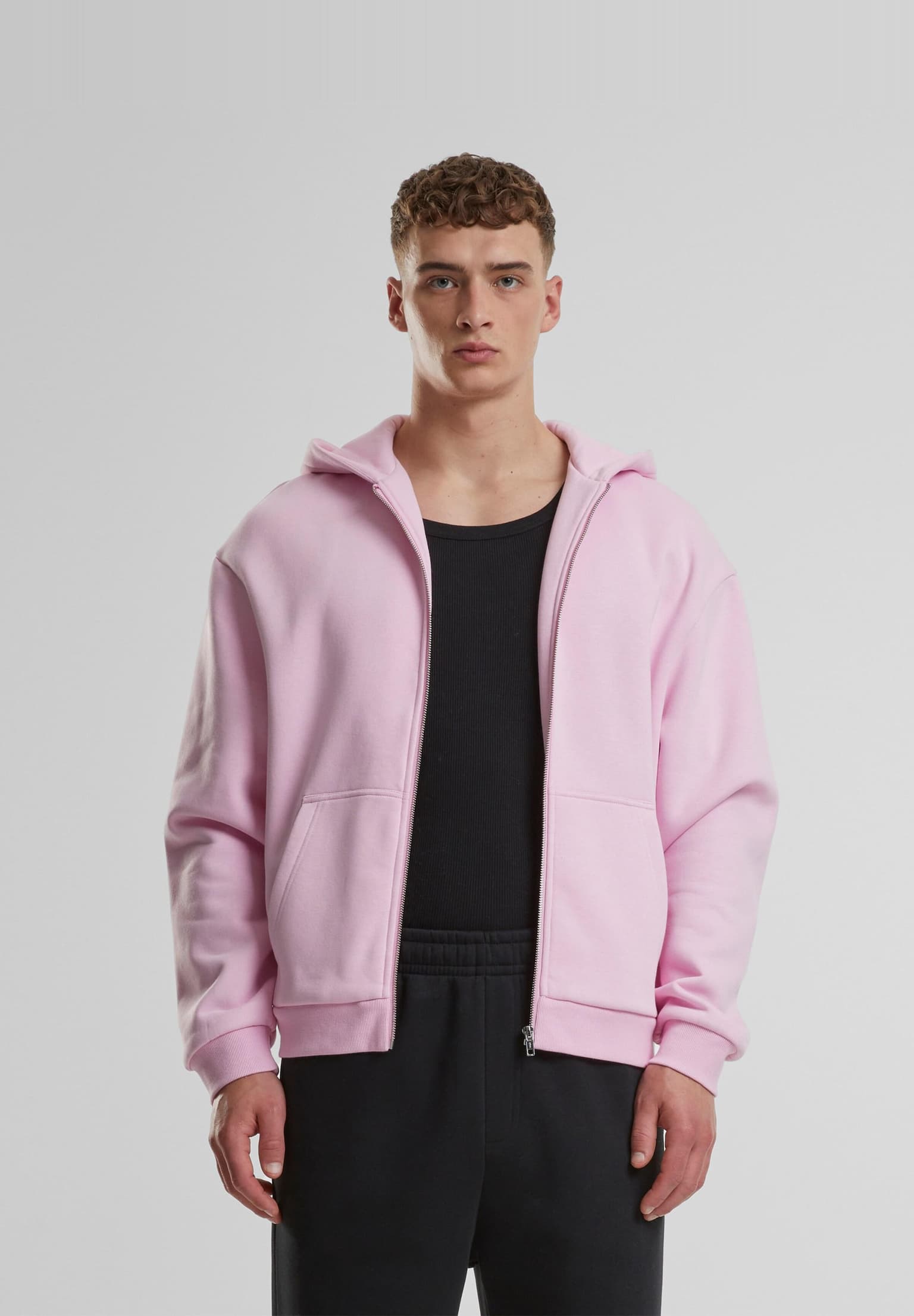 Urban Classics Fluffy Zip Hoody – Bild 4