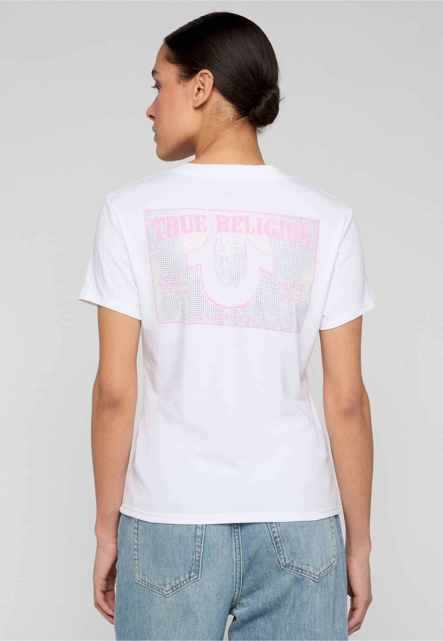 True Religion CRYSTAL V-NECK TEE