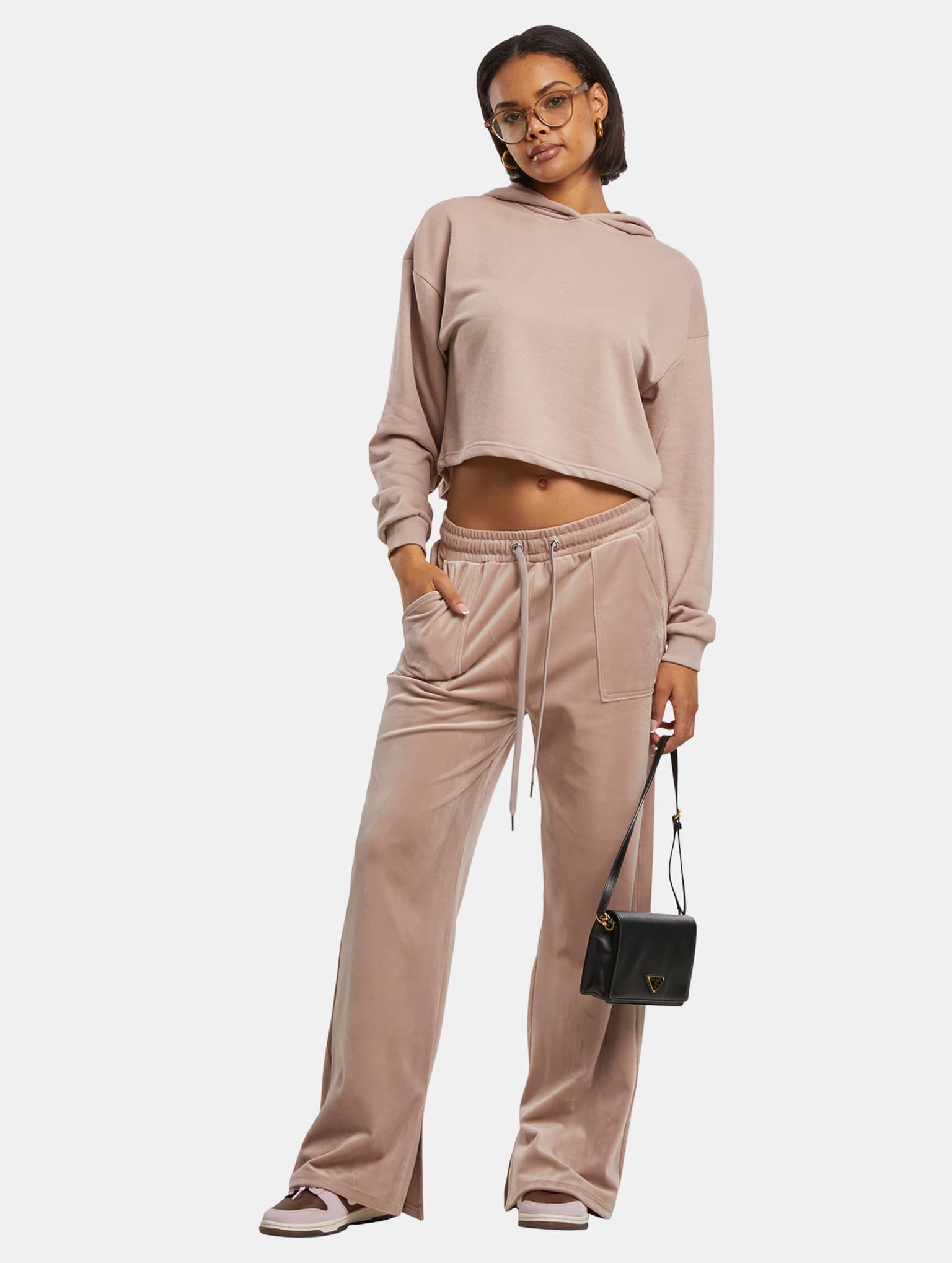 Urban Classics Ladies Oversized Cropped Light Terry Hoodie – Bild 4