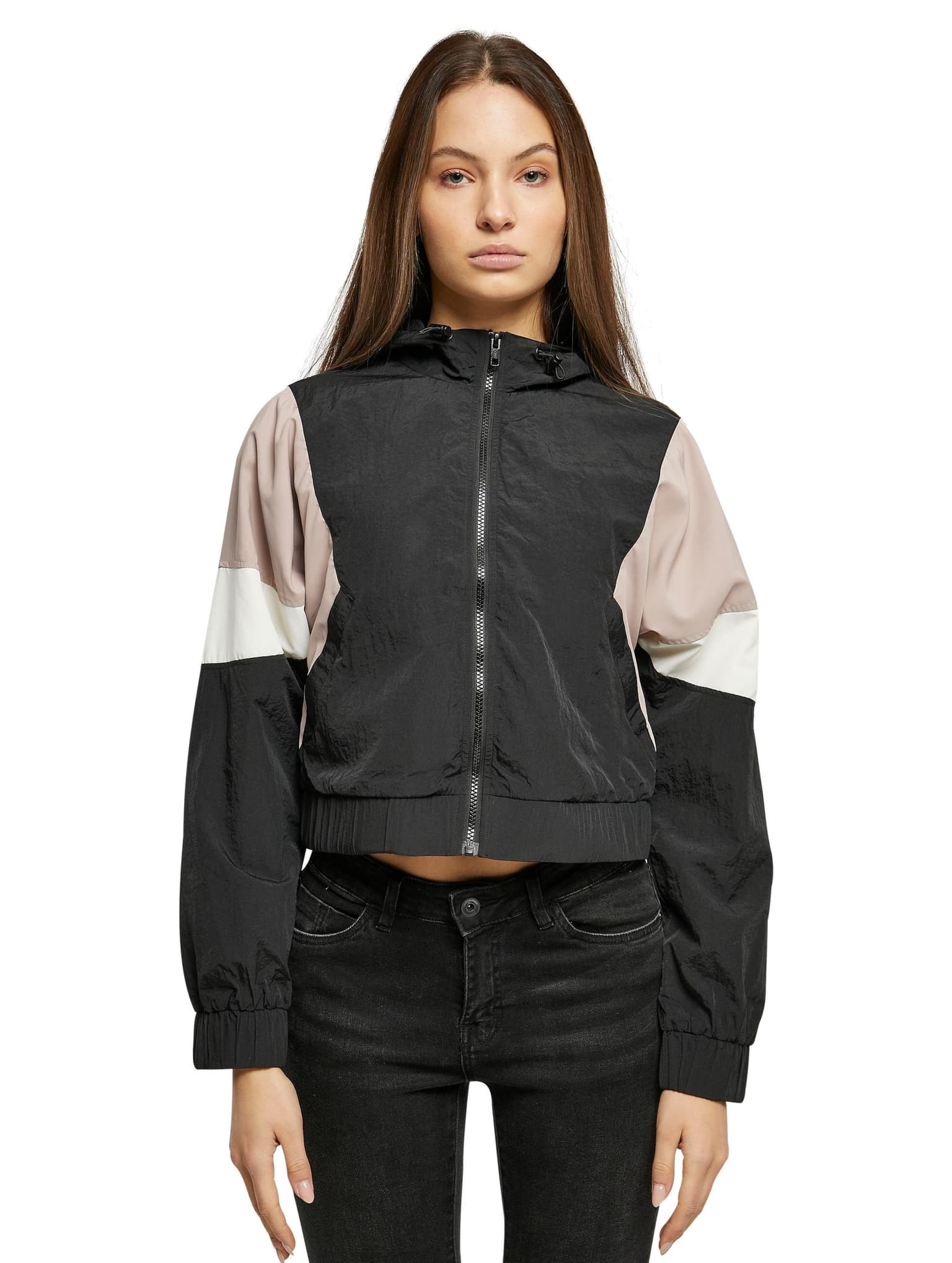 Urban Classics Ladies Short 3-Tone Crinkle Jacket – Bild 4