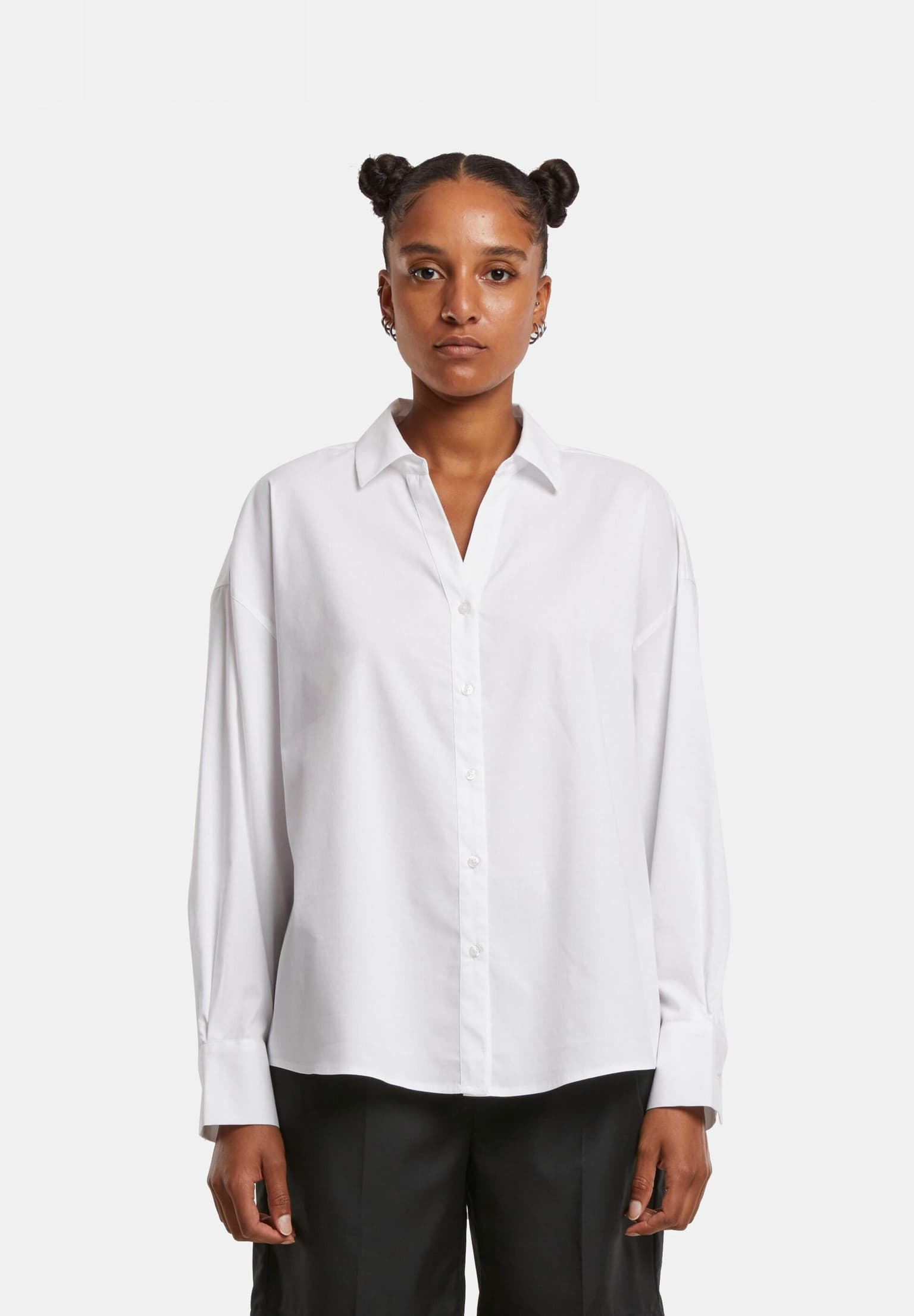 Urban Classics Ladies Oversized Cotton Blouse – Bild 4