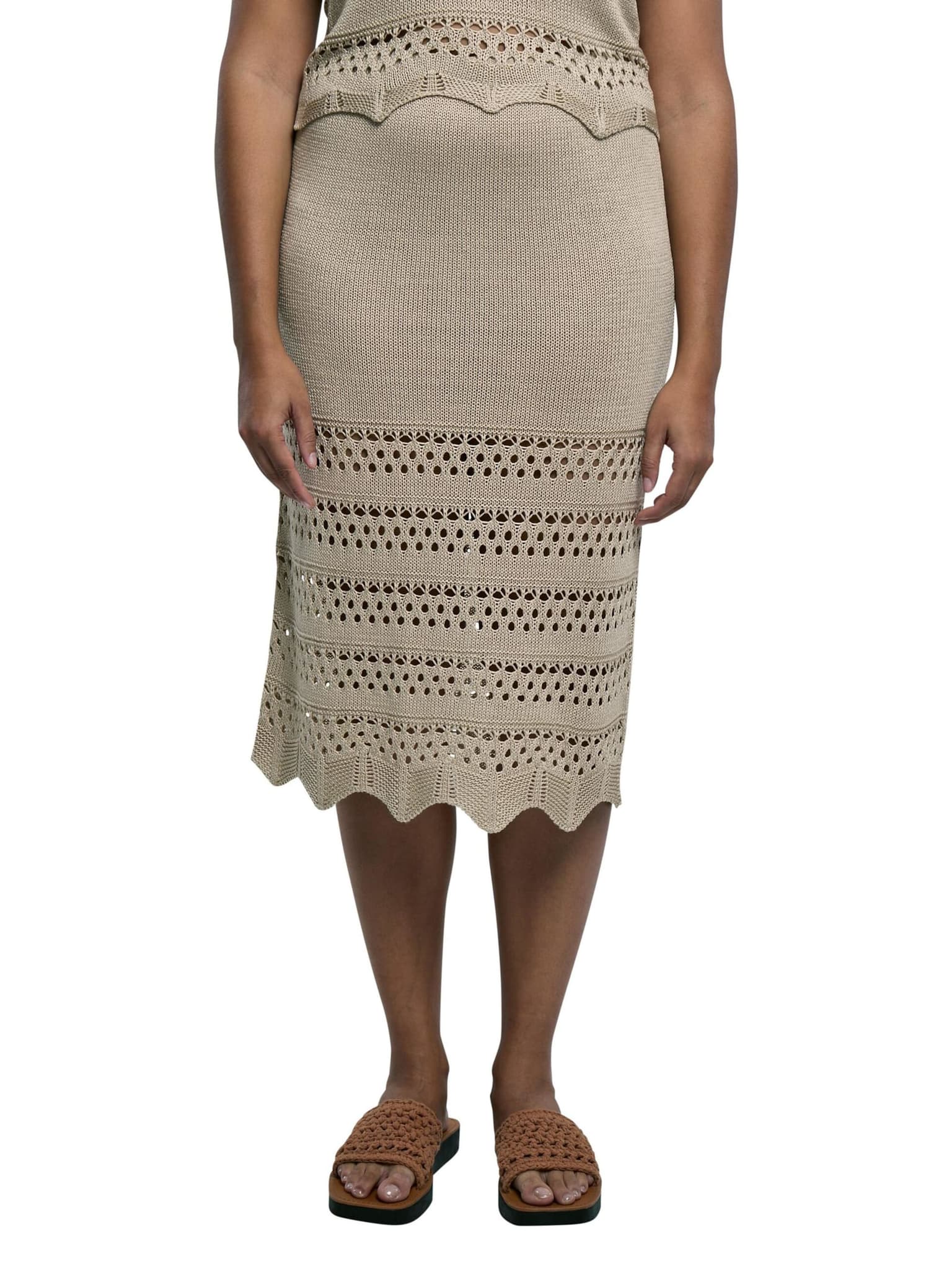 Urban Classics Ladies 3/4 Crochet Knit Skirt – Bild 4