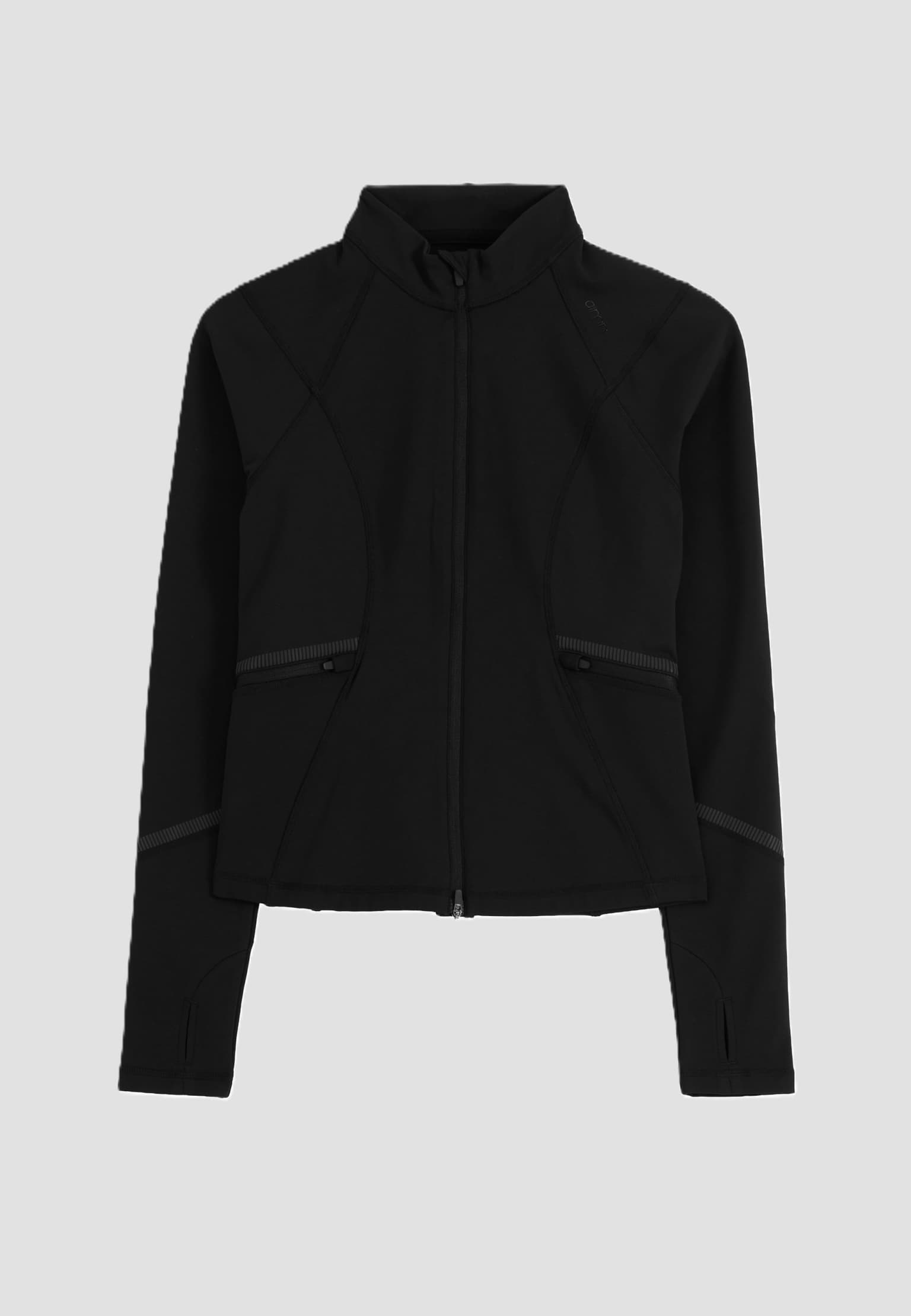 aimn Black Reflective Warming Zip Jacket – Bild 3