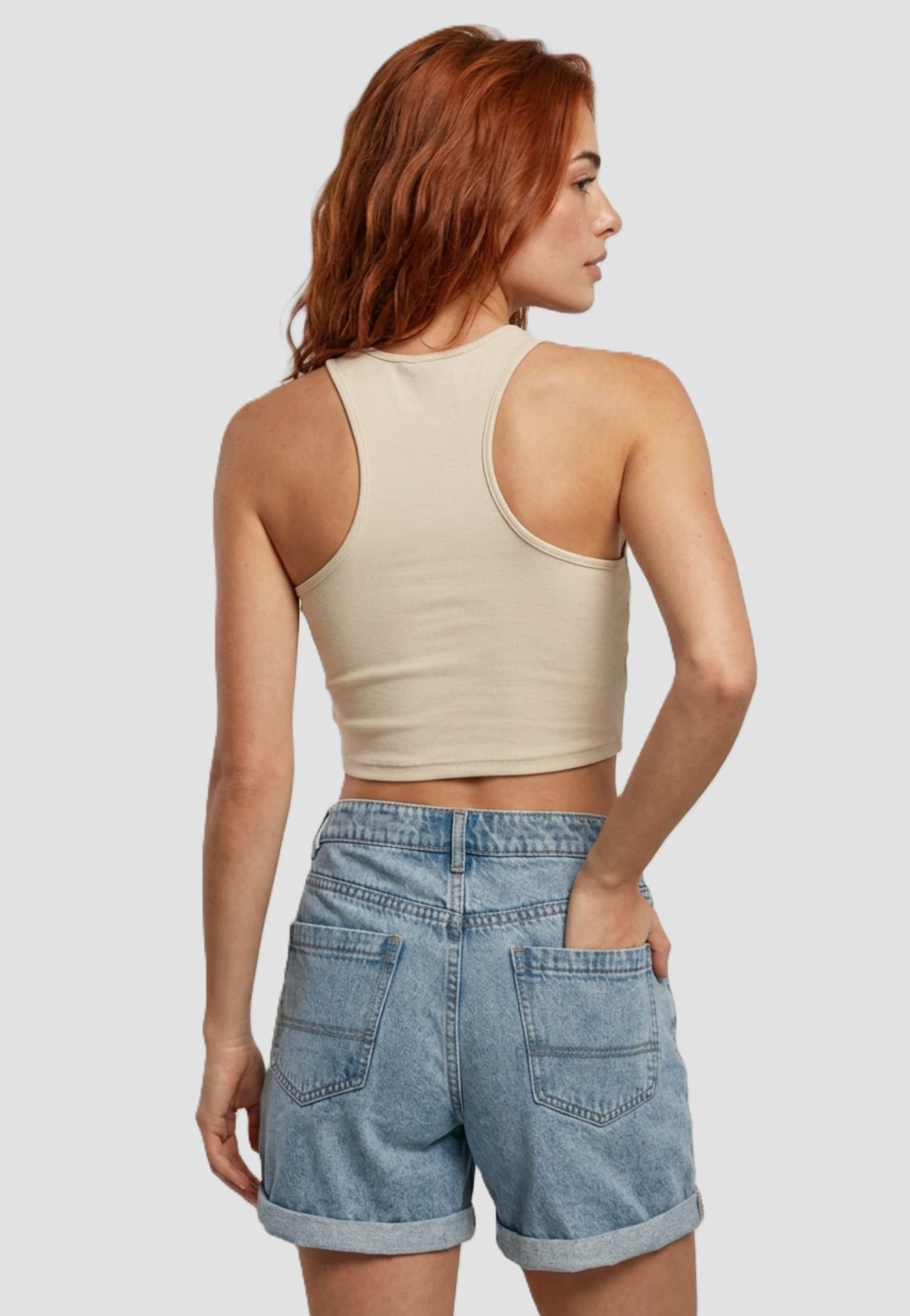 Urban Classics Ladies Cropped Rib Top – Bild 2