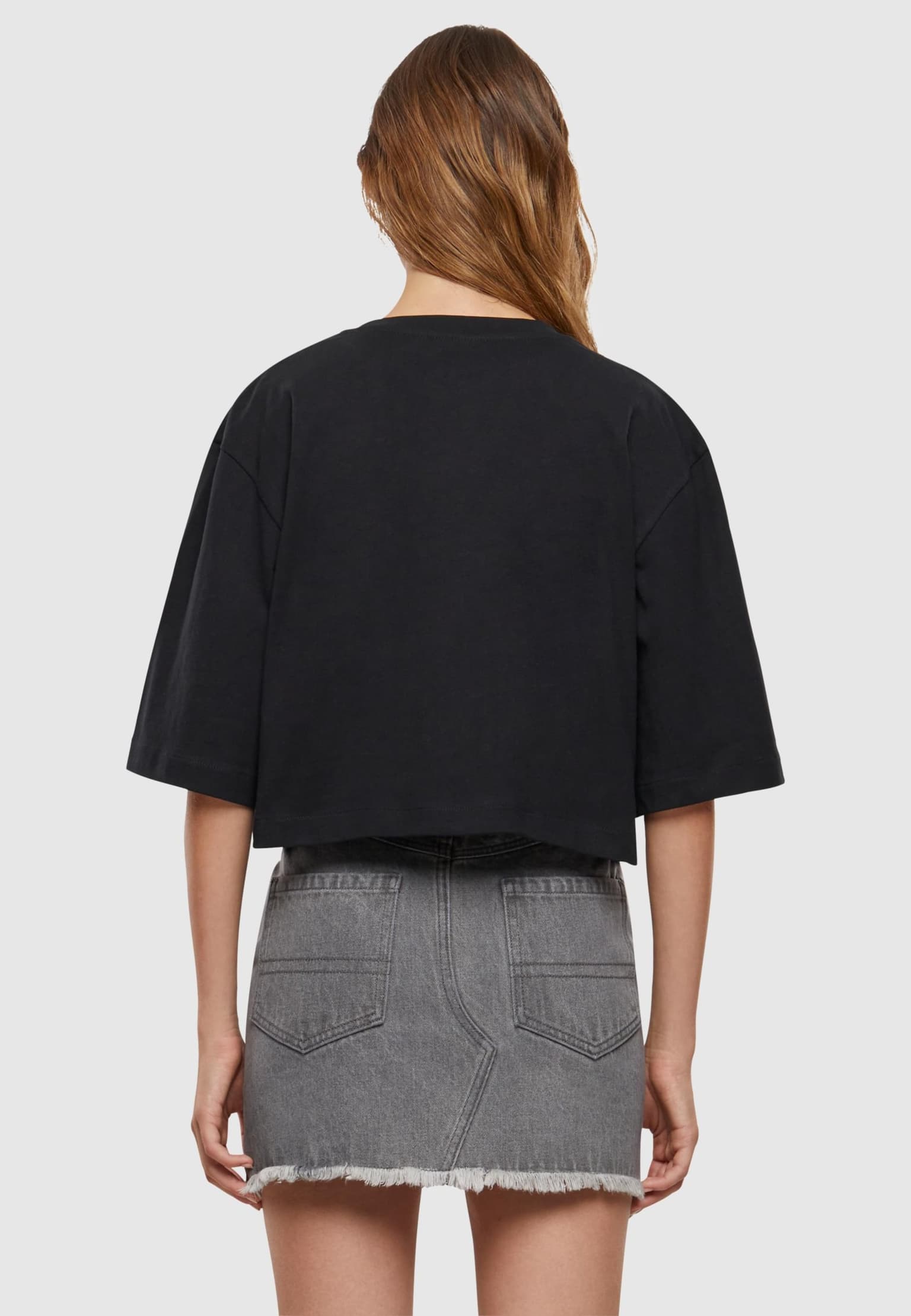 Urban Classics Ladies Heavy Essentials Oversized Cropped Tee – Bild 2