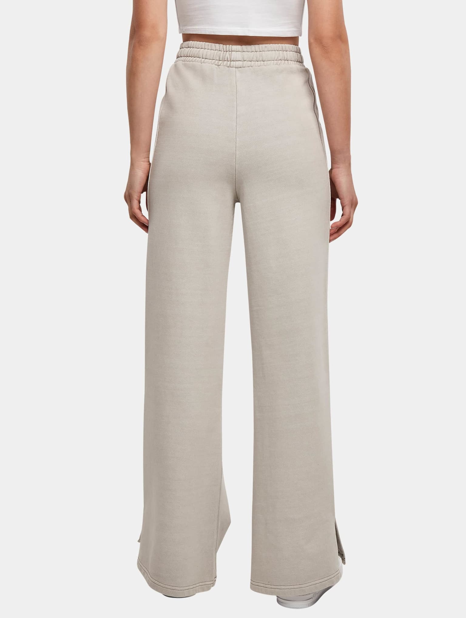 Urban Classics Ladies Heavy Terry Garment Dye Slit Pants – Bild 2