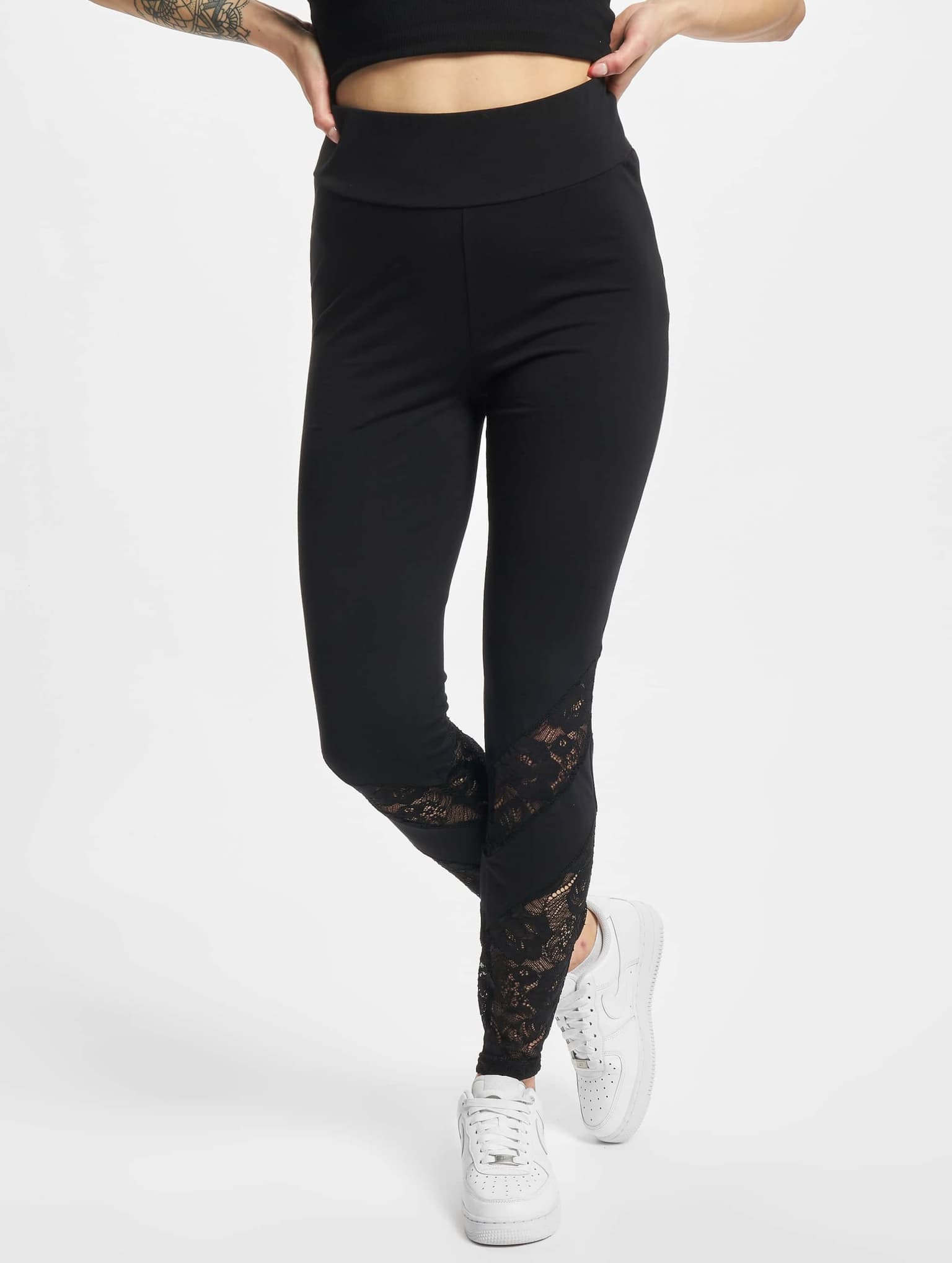 Urban Classics Ladies Highwaist Lace Inset Leggings – Bild 3