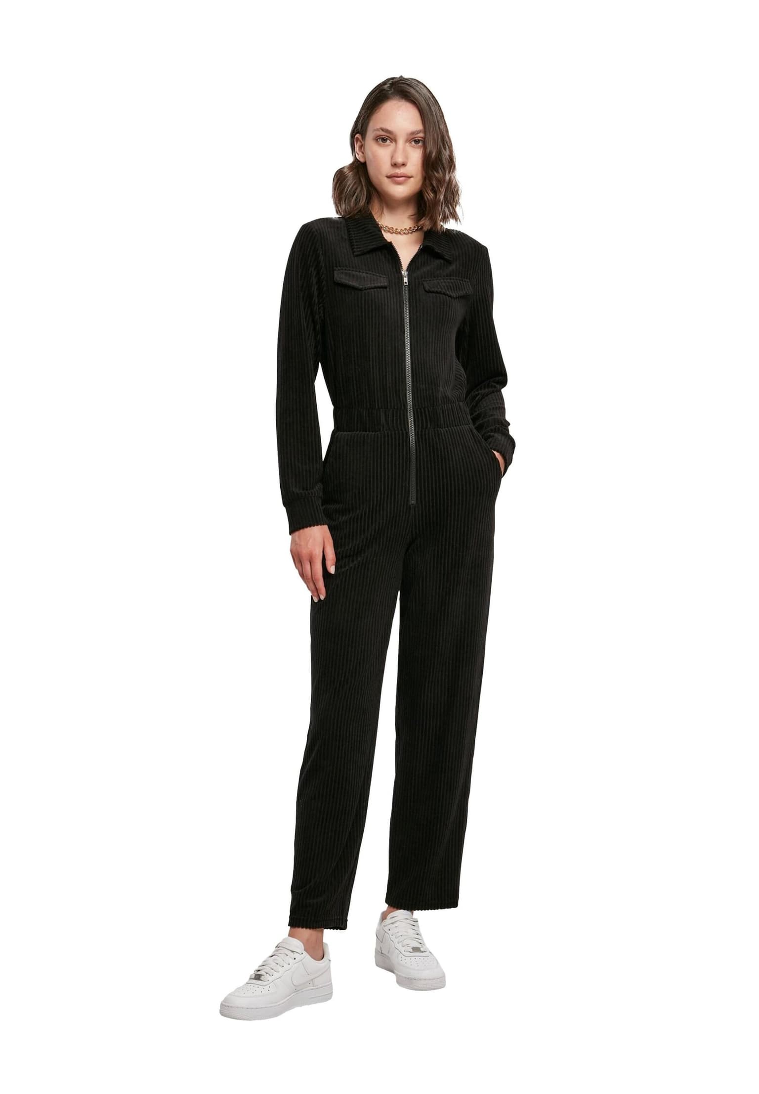 Urban Classics Ladies Velvet Rib Boiler Suit – Bild 4