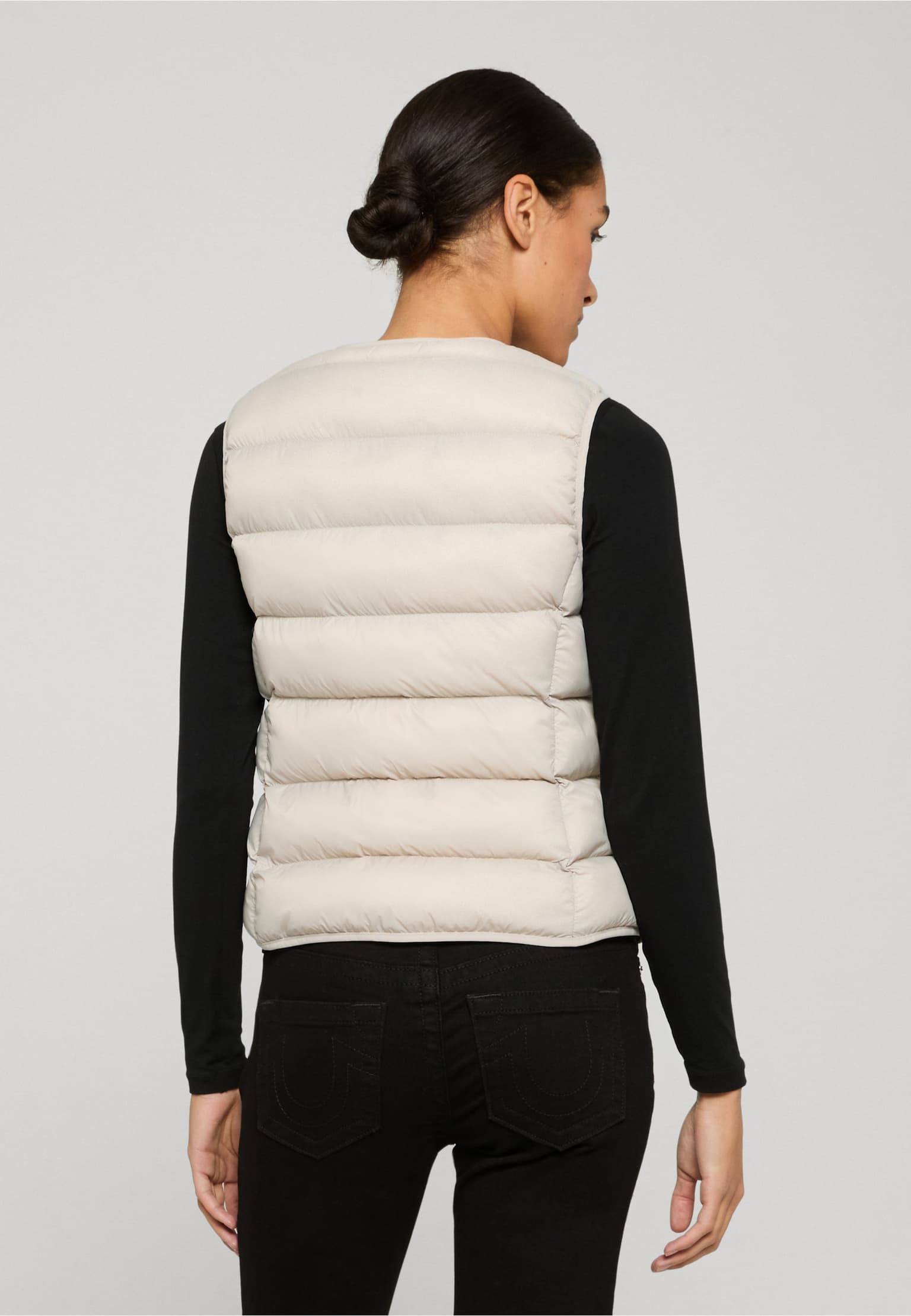 Urban Classics Ladies Button Puffer Vest – Bild 2