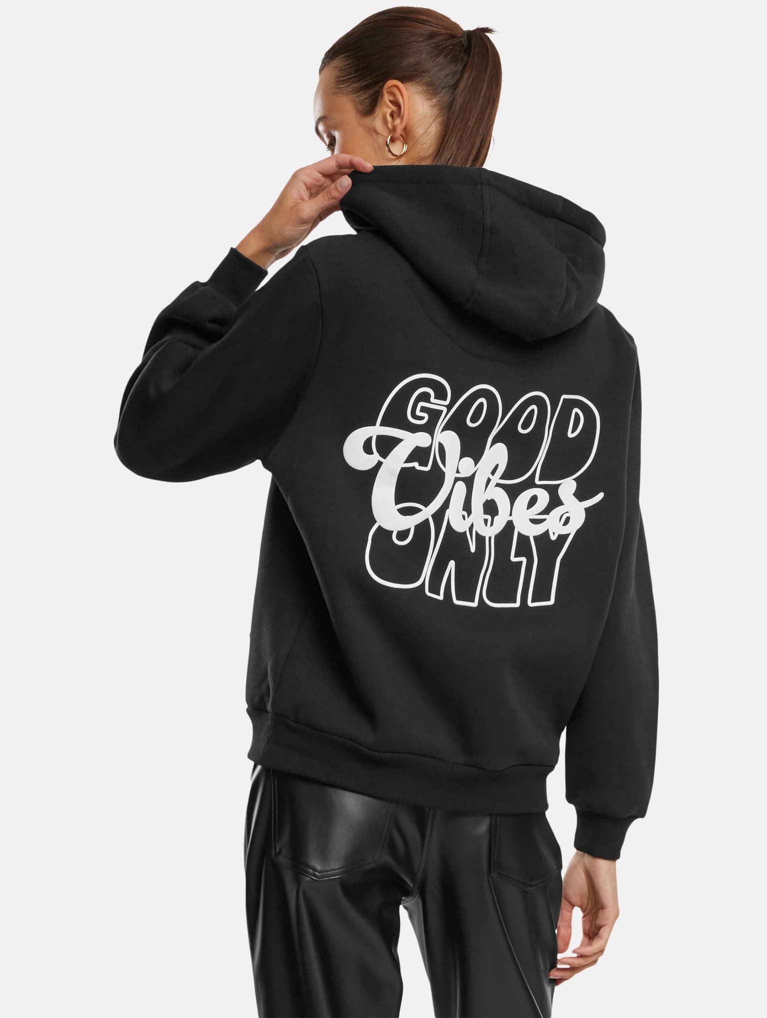 Miss Tee Good Vibes Ladies Fluffy Hoody – Bild 2