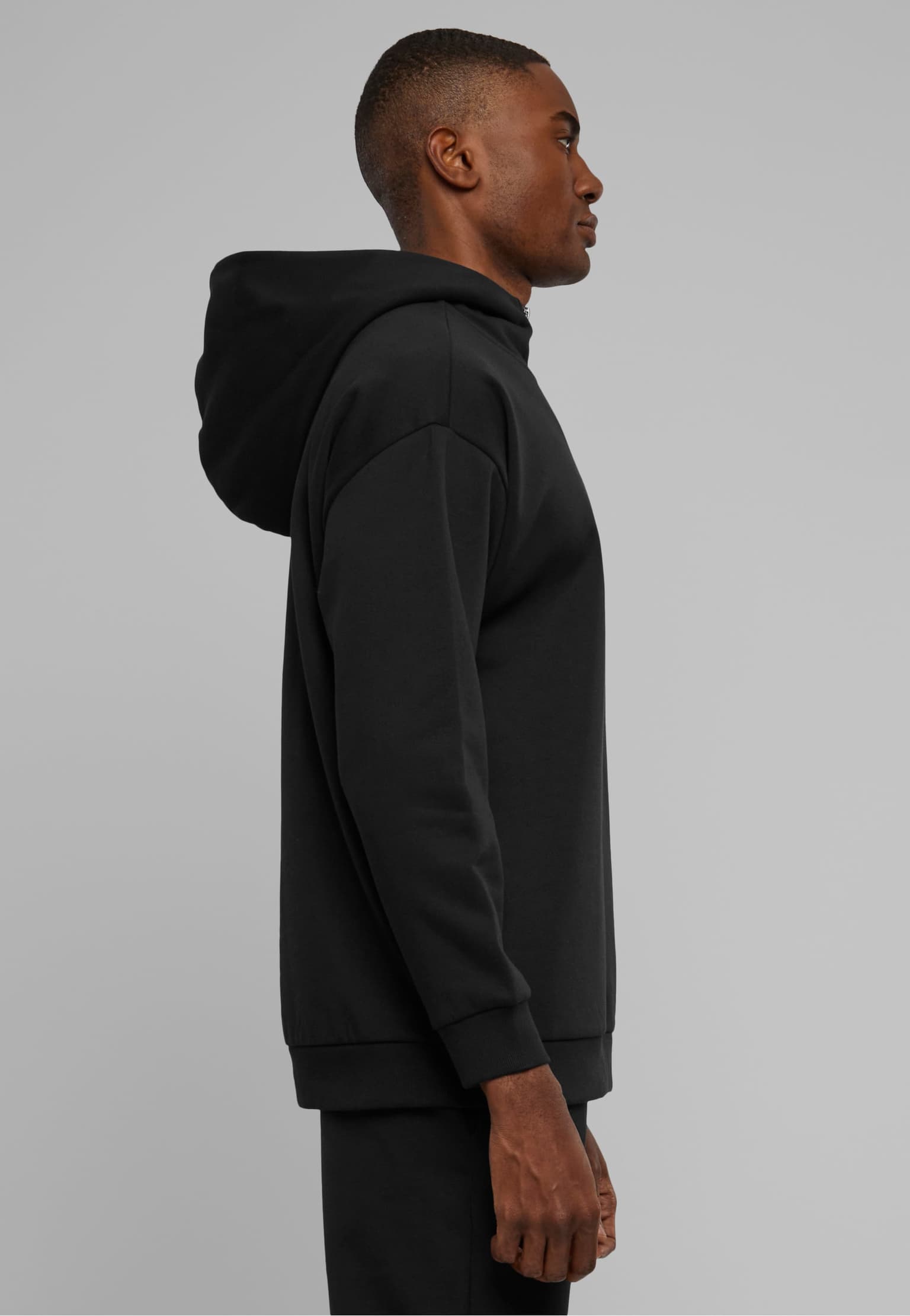 Urban Classics Zipped High Neck Hoody – Bild 4