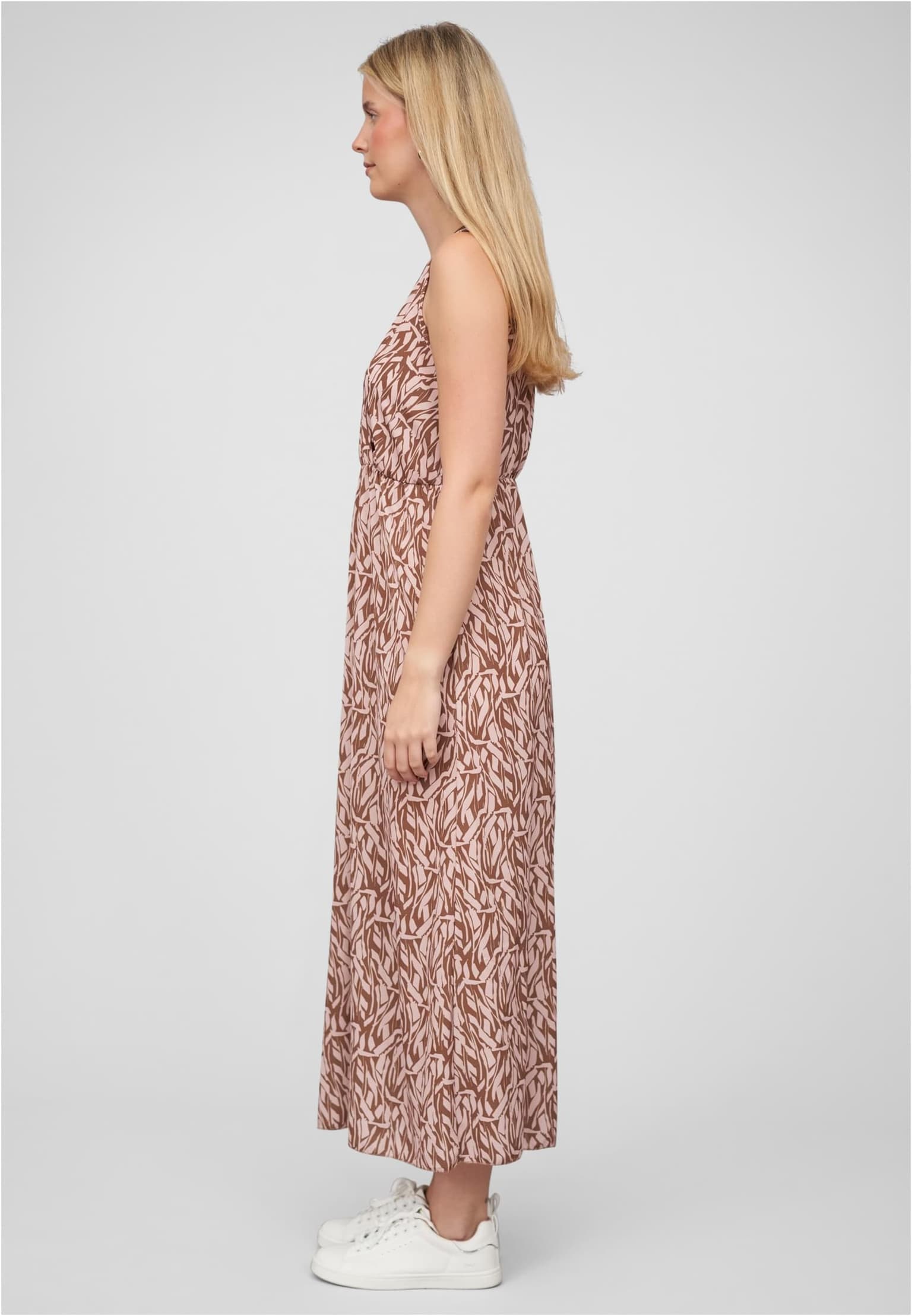 Cloud5ive Damen Maxi Kleid in Wickeloptik mit All Over Print – Bild 4
