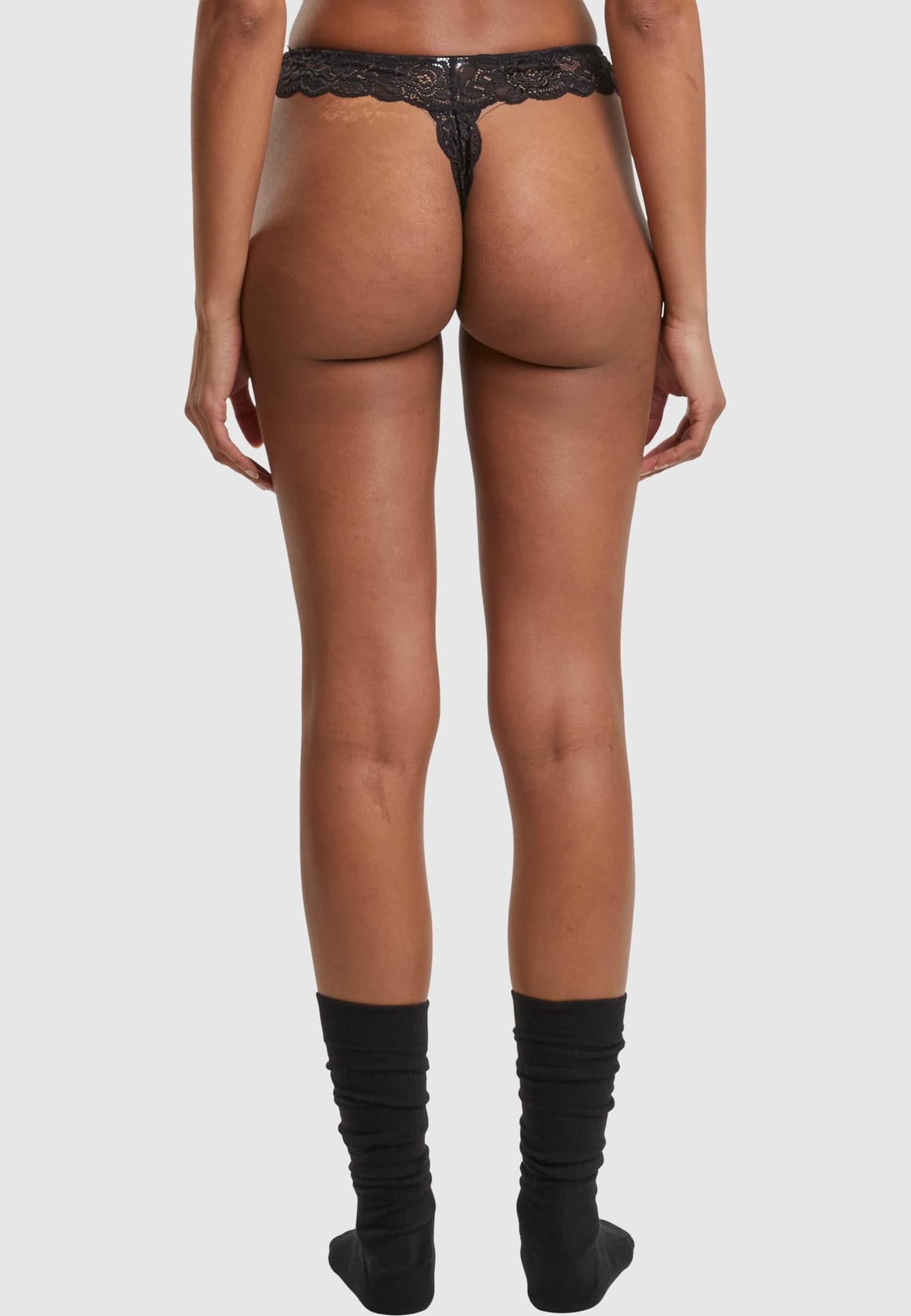 Urban Classics Ladies Allover Lace Tanga 2-Pack – Bild 2