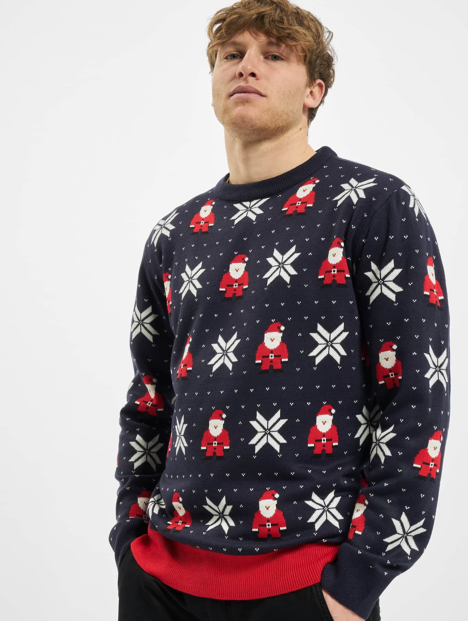 Urban Classics Nicolaus And Snowflakes Sweater