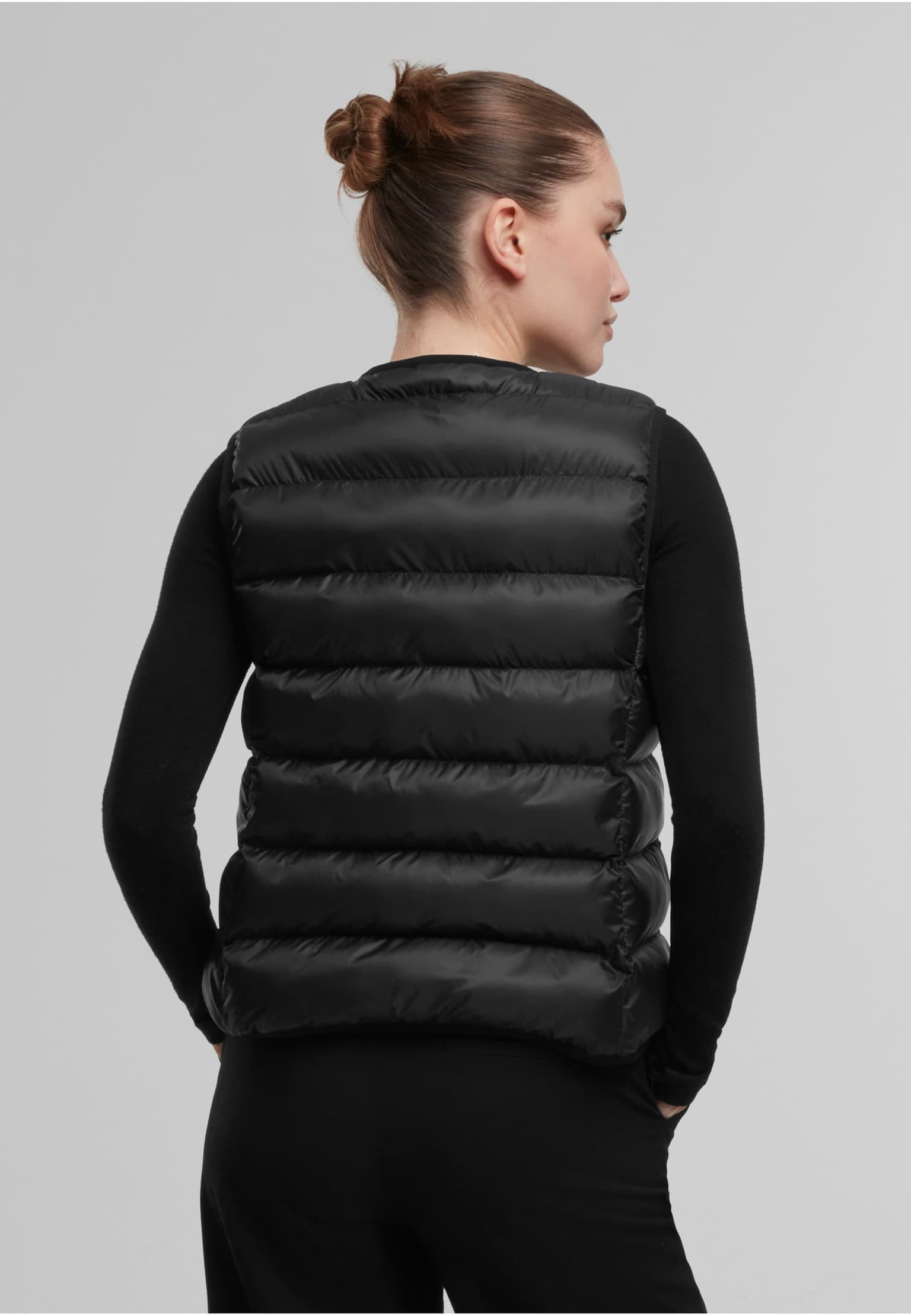 Urban Classics Ladies Button Puffer Vest – Bild 2