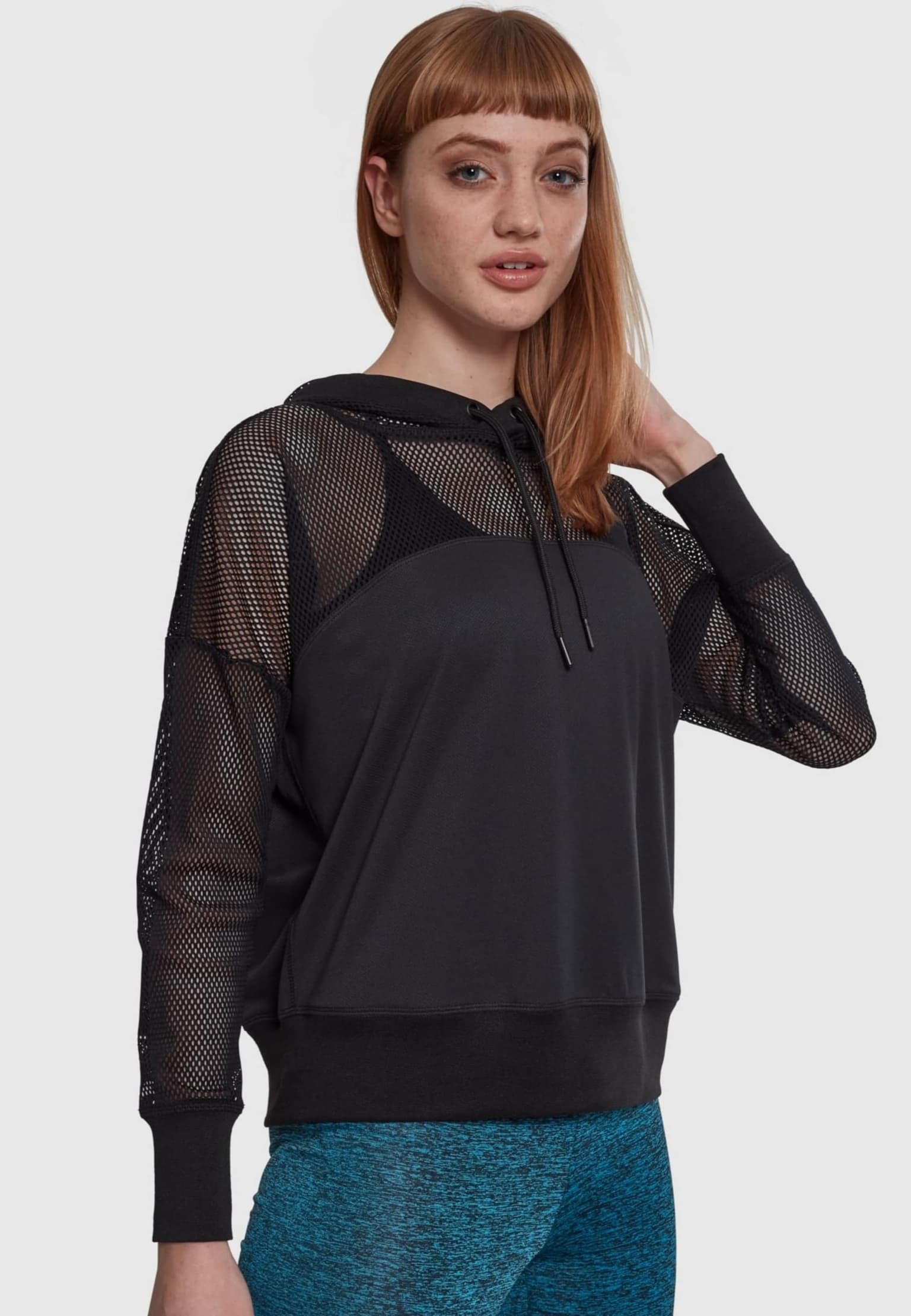 Urban Classics Ladies Mesh Hoody – Bild 3
