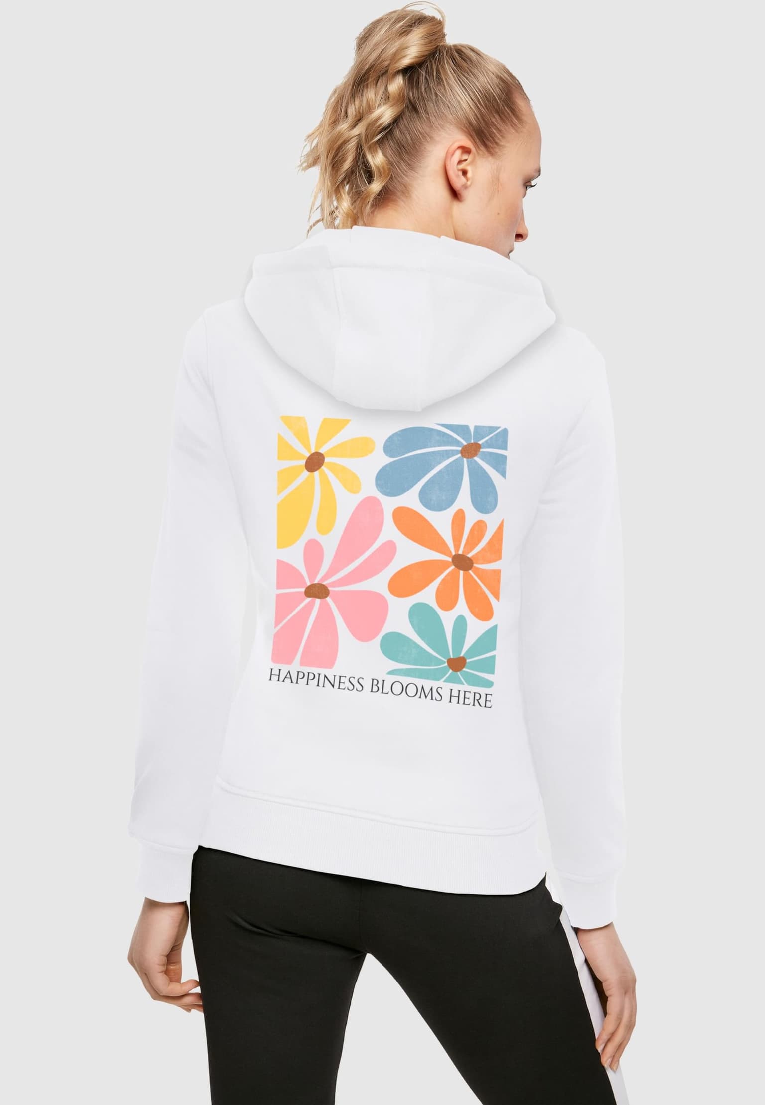 Merchcode Ladies Happiness Blooms Here Hoody – Bild 2