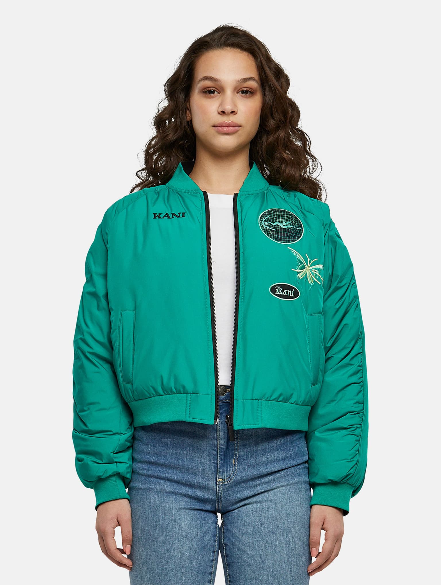 Karl Kani Chest Retro Reversible Bomber Jacket – Bild 4