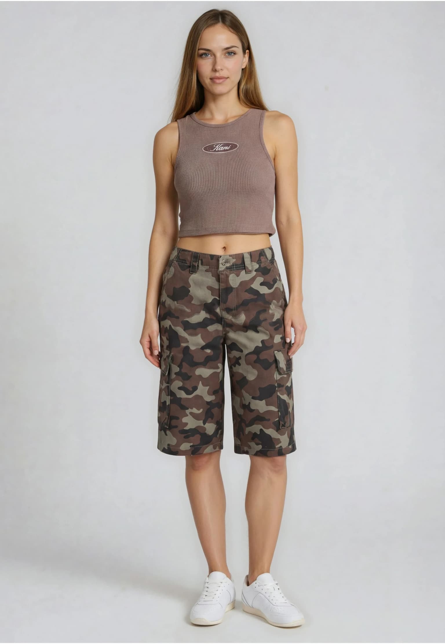 Karl Kani Signature Camo Cargo Baggy Short – Bild 3