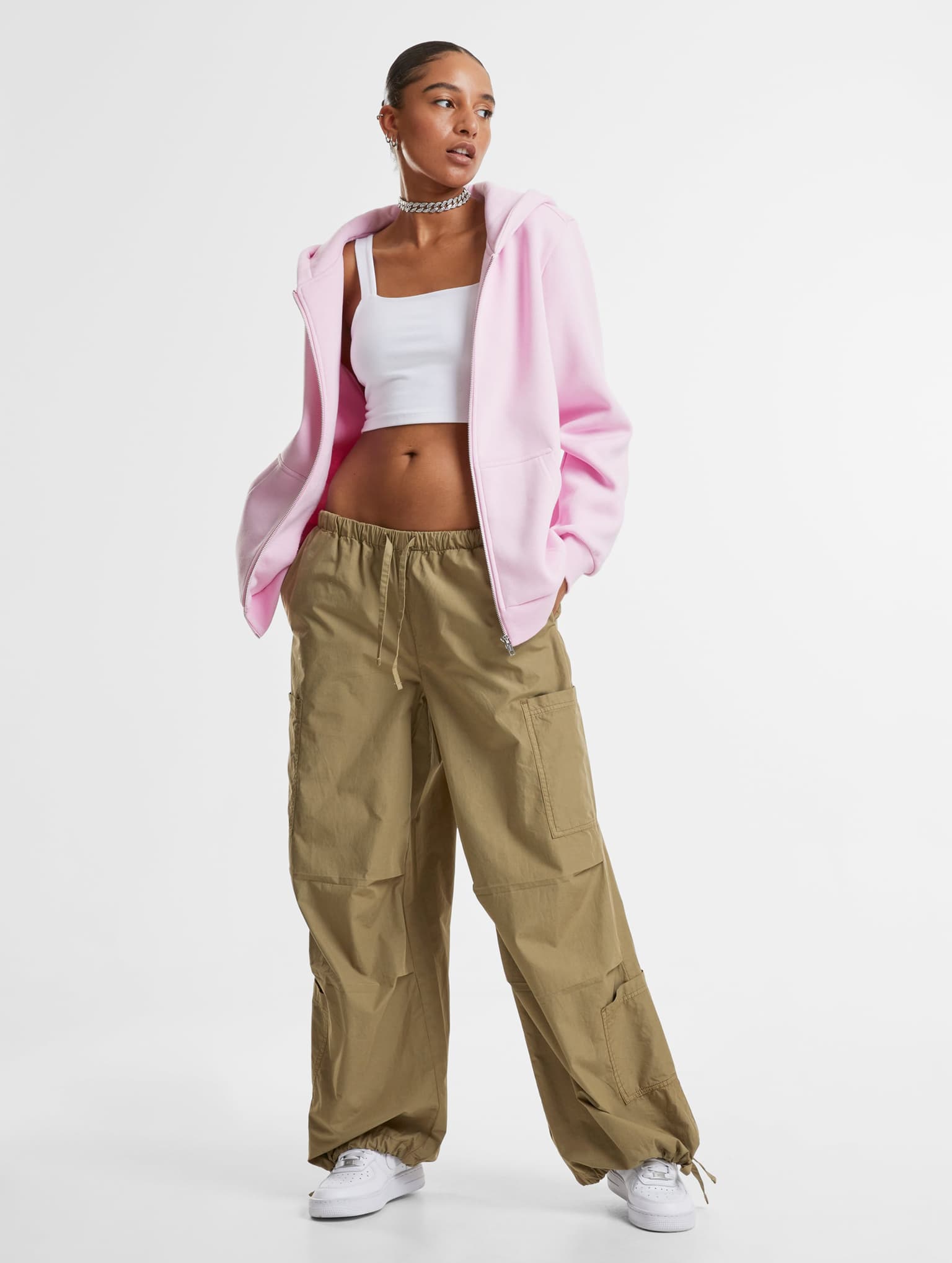 Urban Classics Ladies Fluffy Zip Hoodie – Bild 4