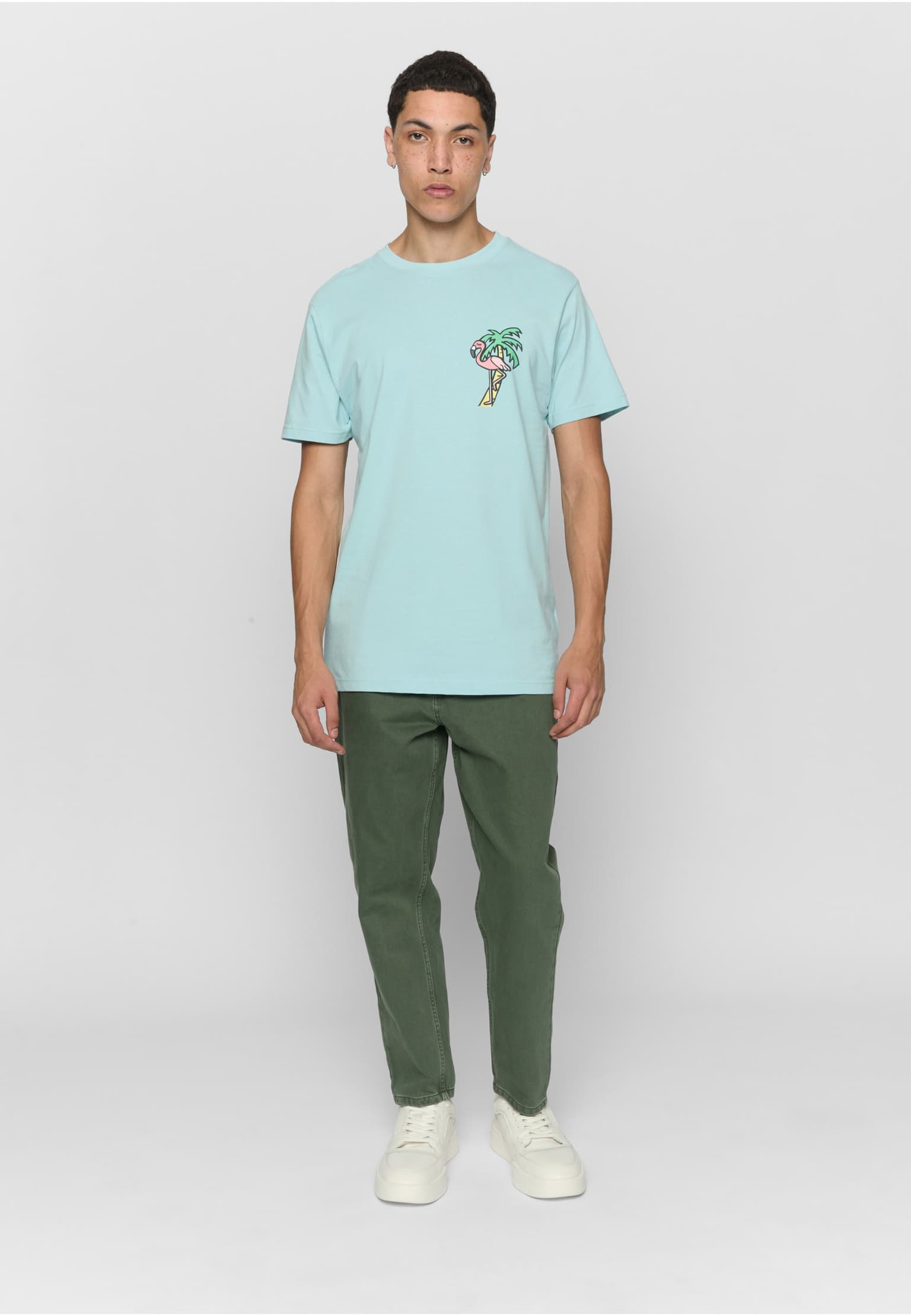Mister Tee Flamingo T-Shirt Round Neck – Bild 3