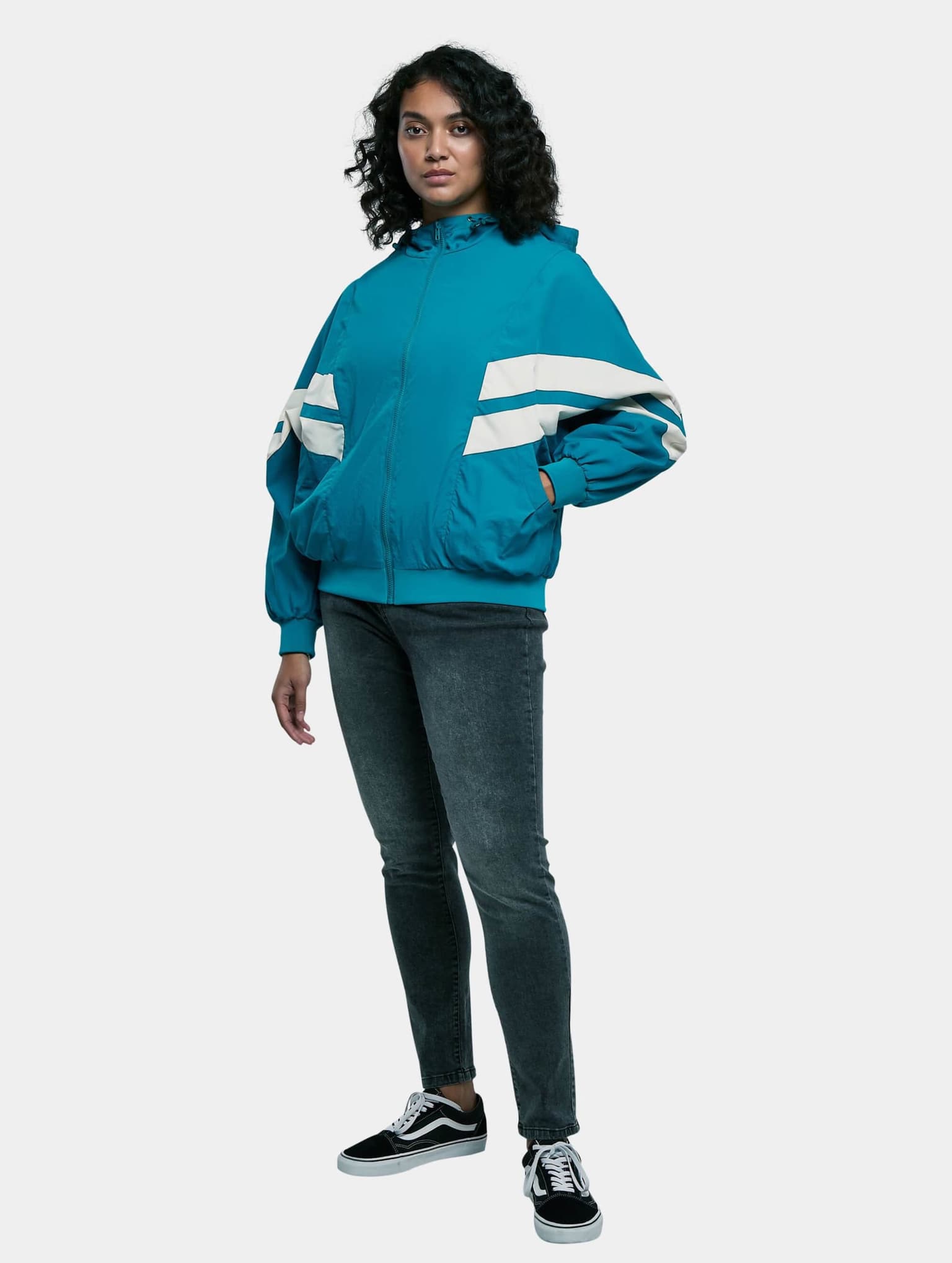 Urban Classics Ladies Crinkle Batwing Jacket – Bild 4