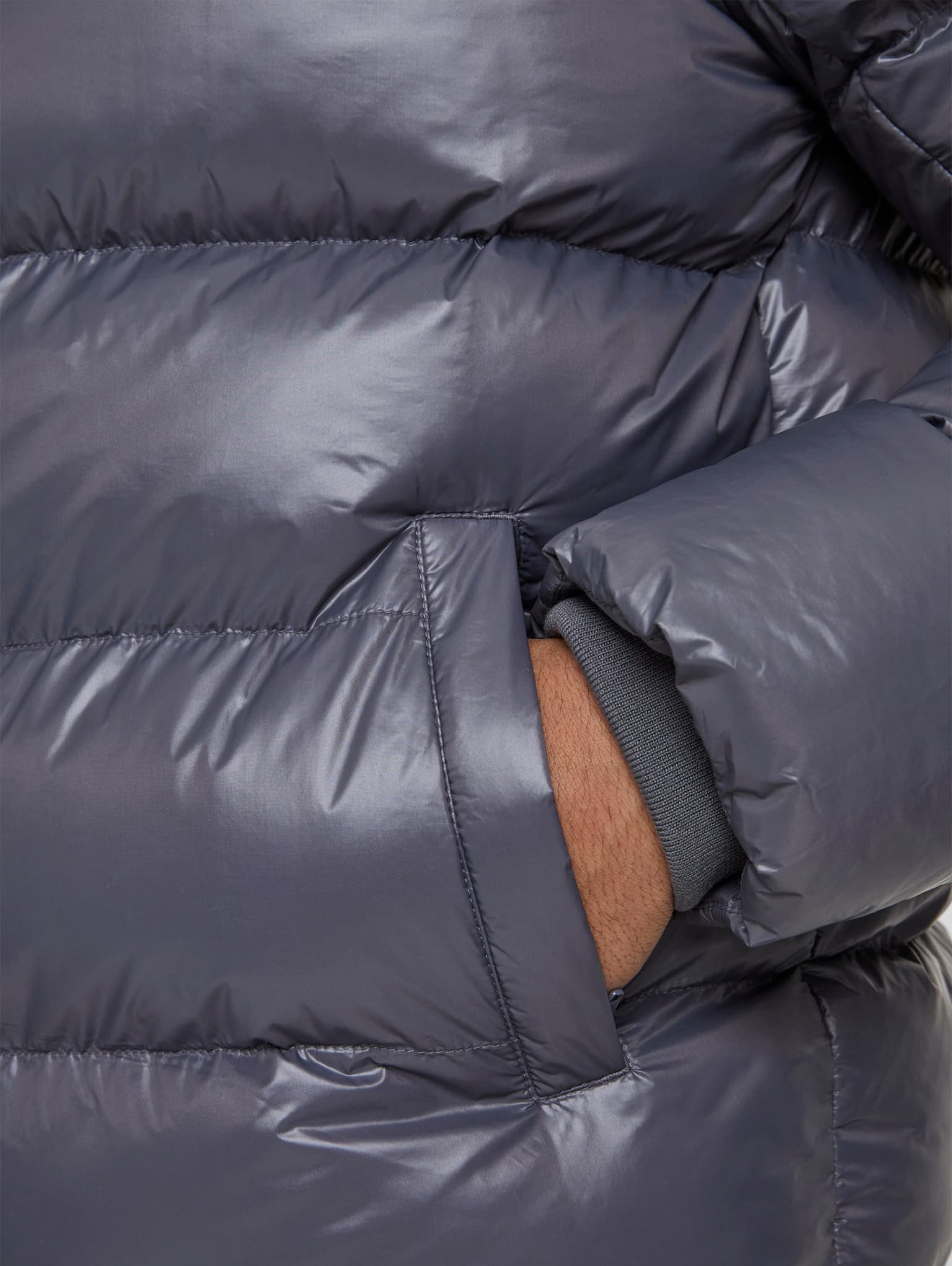 Urban Classics Essentials Zip neck Puffer Jacket – Bild 4