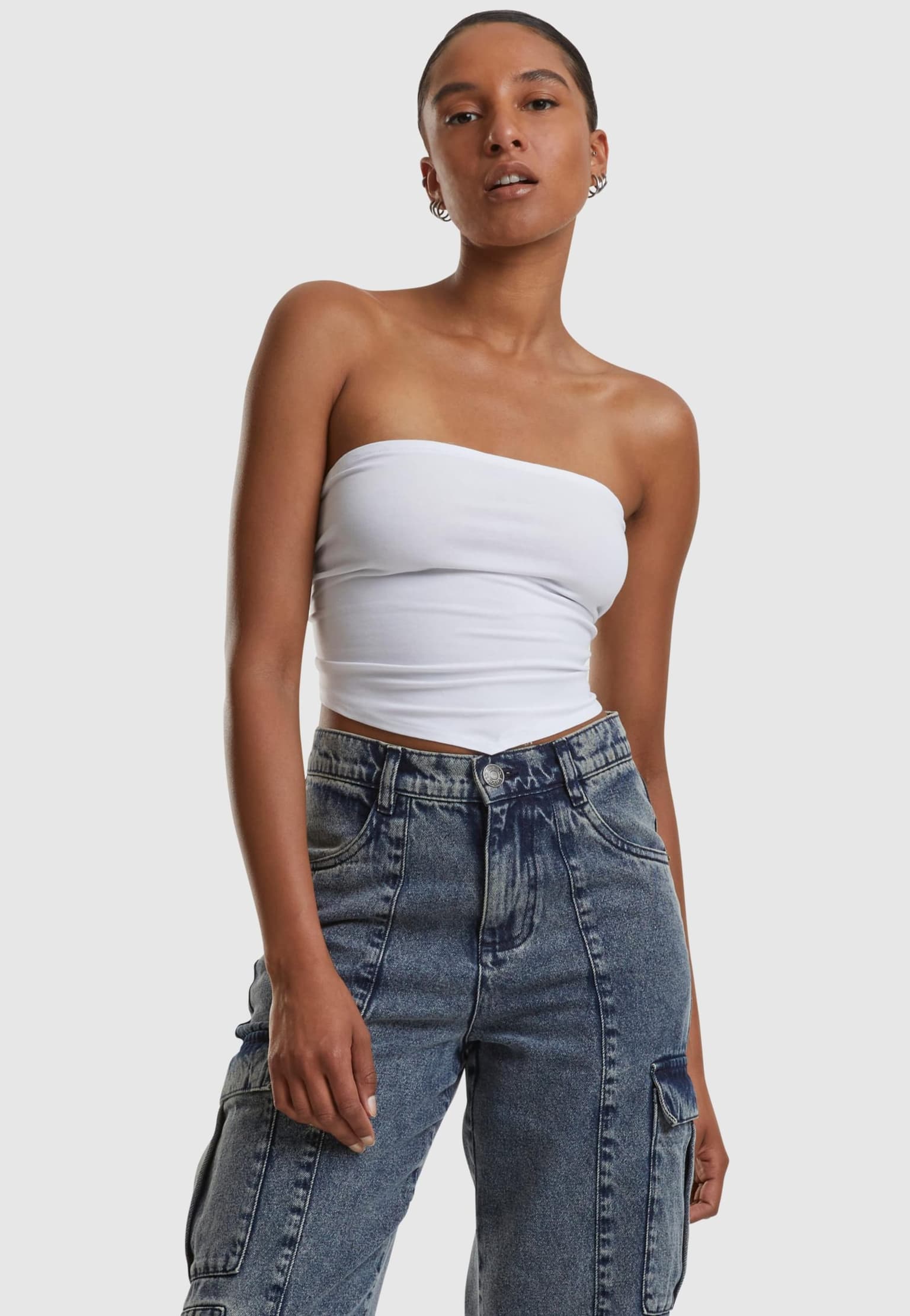 Urban Classics Ladies Knotted Bandeau Top