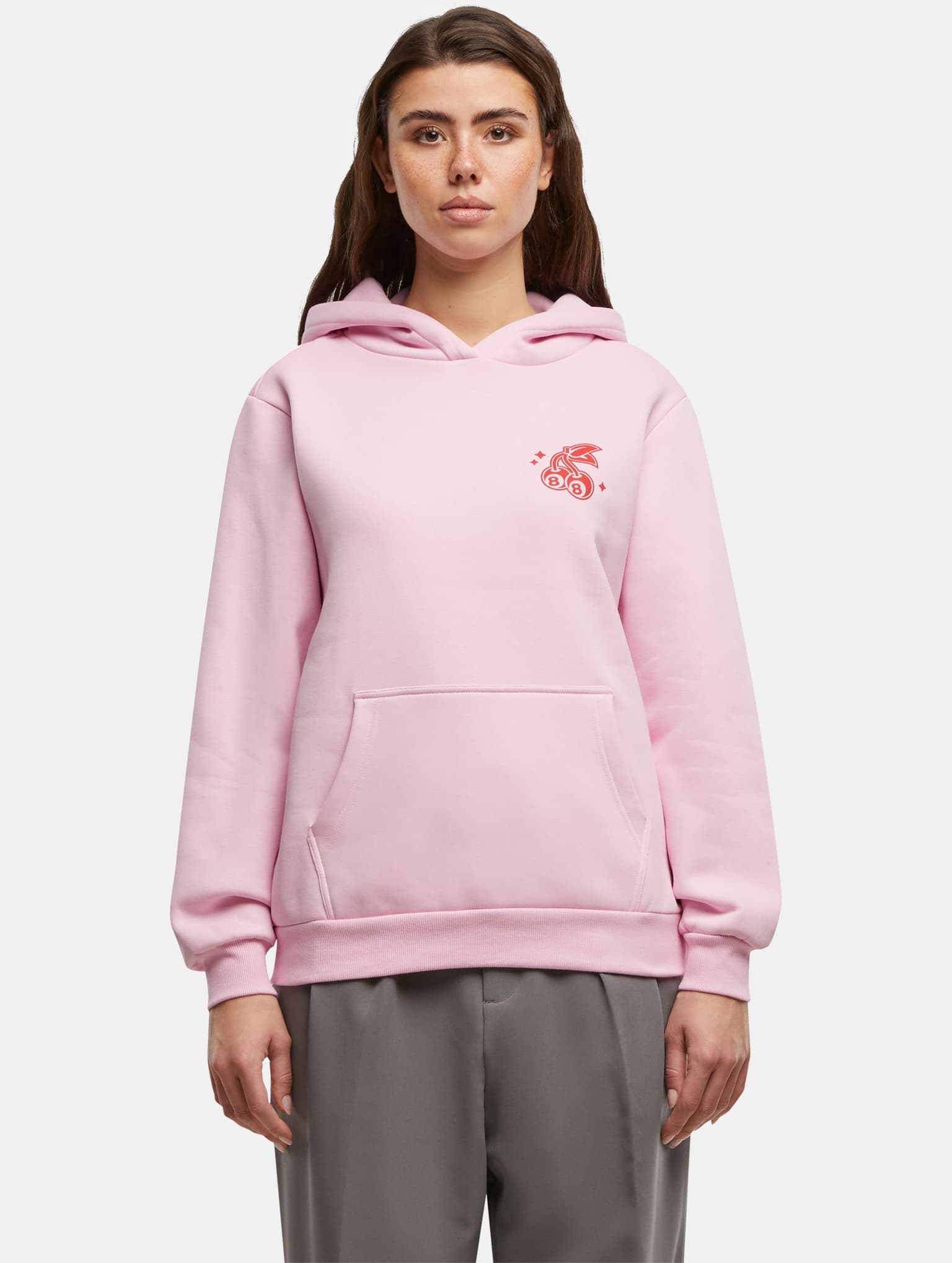 Miss Tee Lucky Cherry Ladies Fluffy Hoody – Bild 3