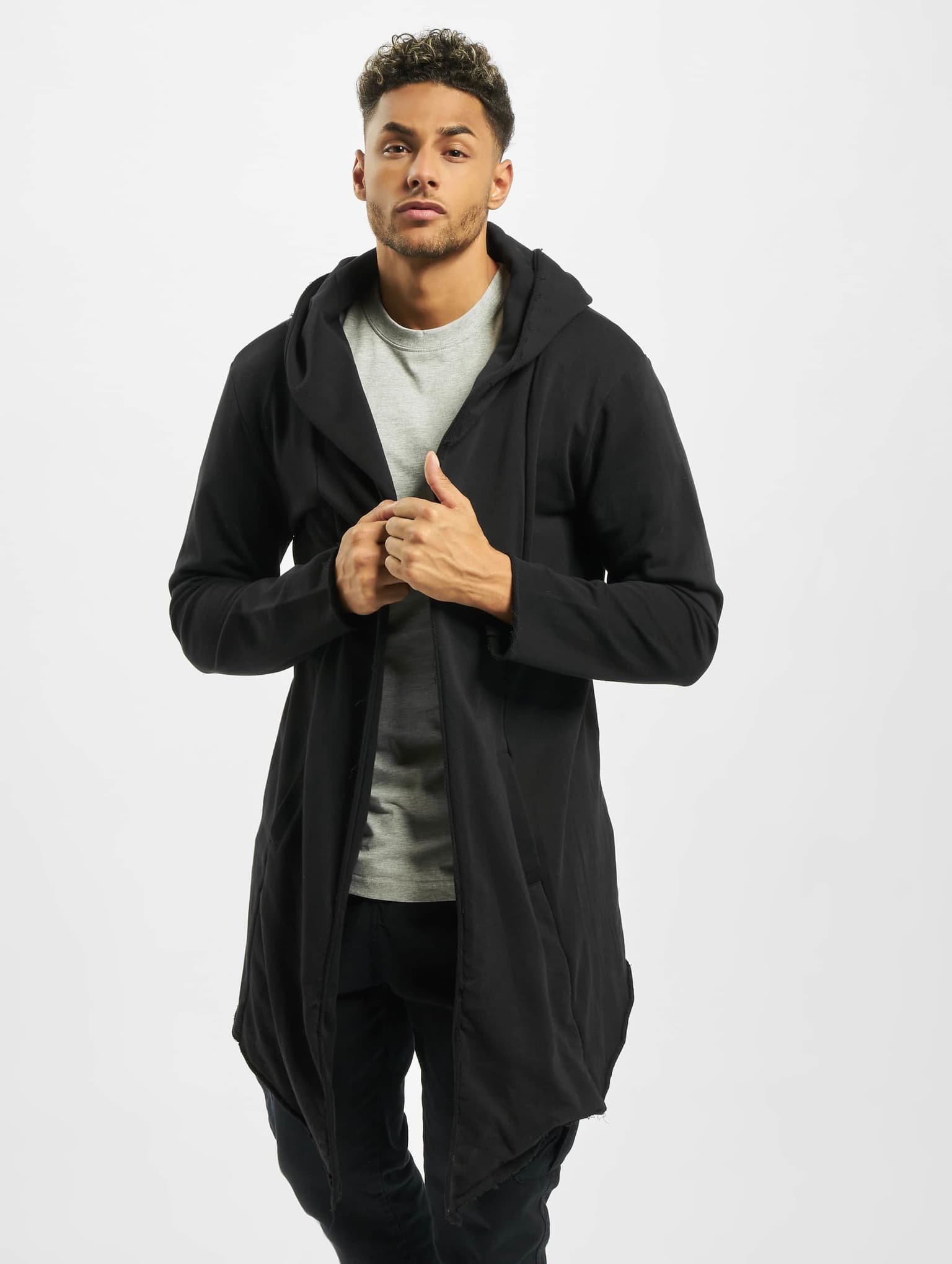 Urban Classics Long Hooded Open Edge Cardigan – Bild 3