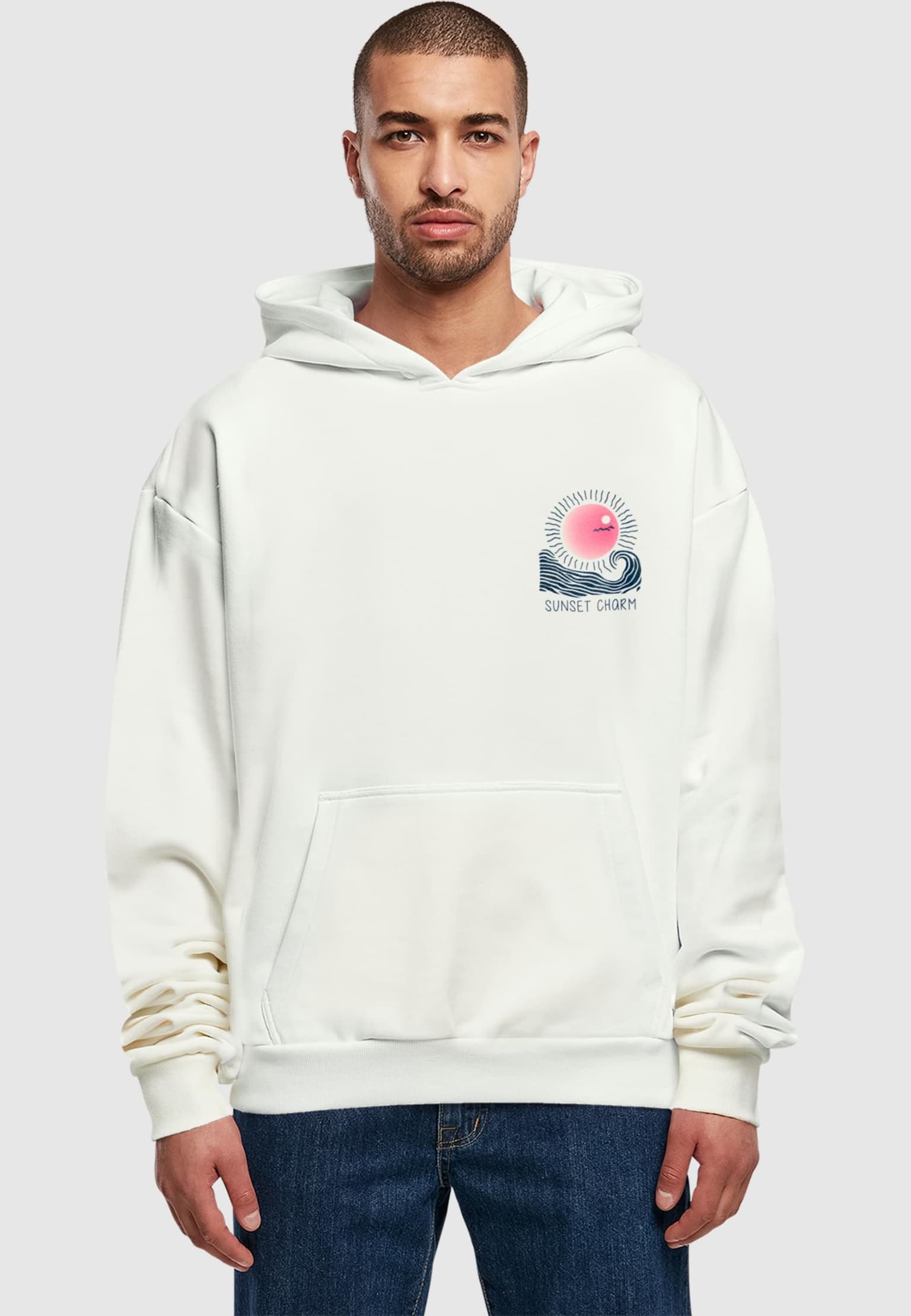 Merchcode Sunset Charm Oversized Hoody – Bild 2