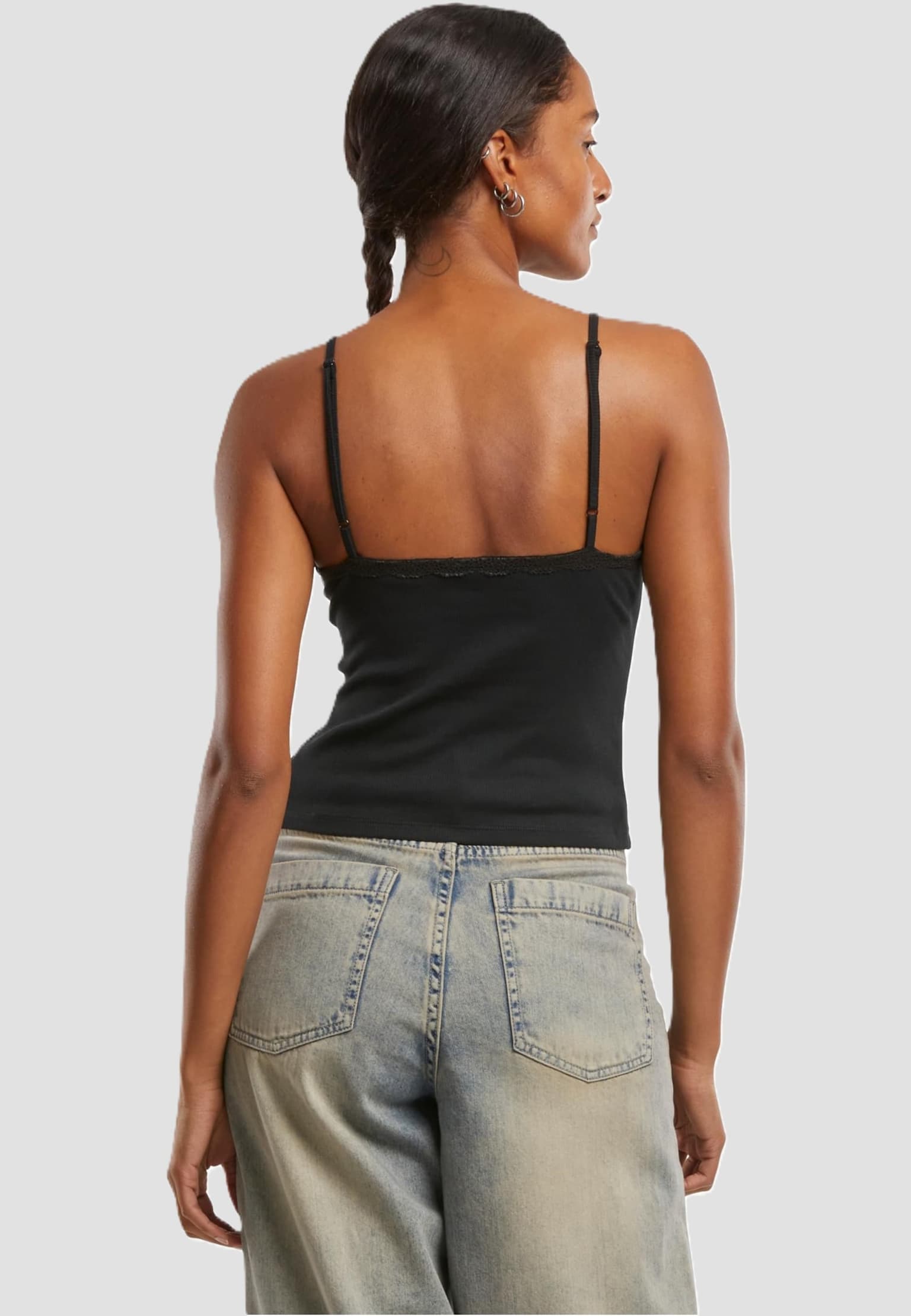 Urban Classics Ladies V-Neck Lace Top 2-Pack – Bild 2