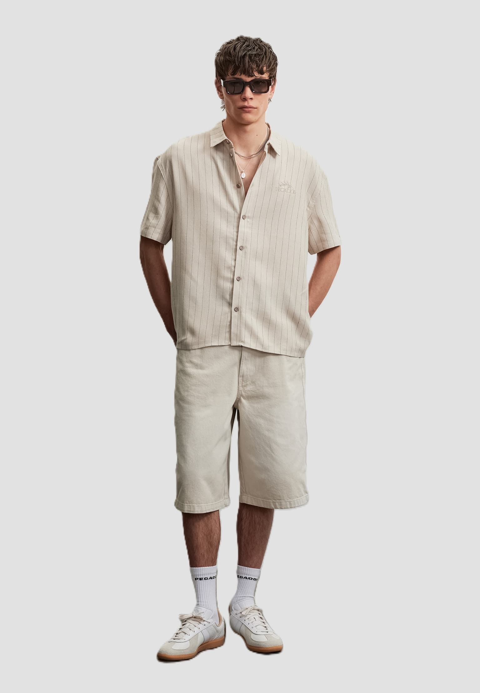 PEGADOR Murcia Striped Short Sleeve Shirt – Bild 4