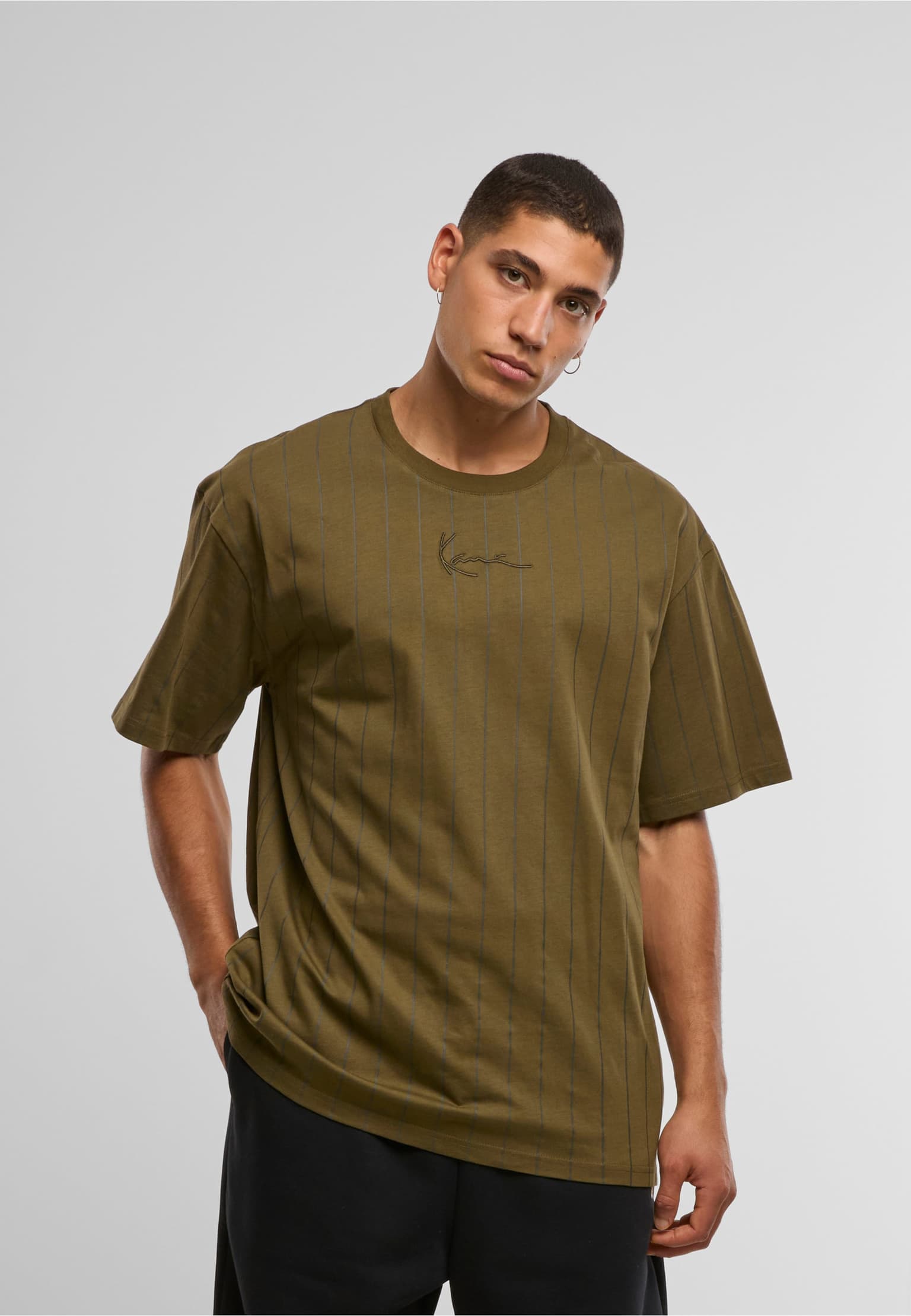 Karl Kani Small Signature Essential Pinstripe Tee