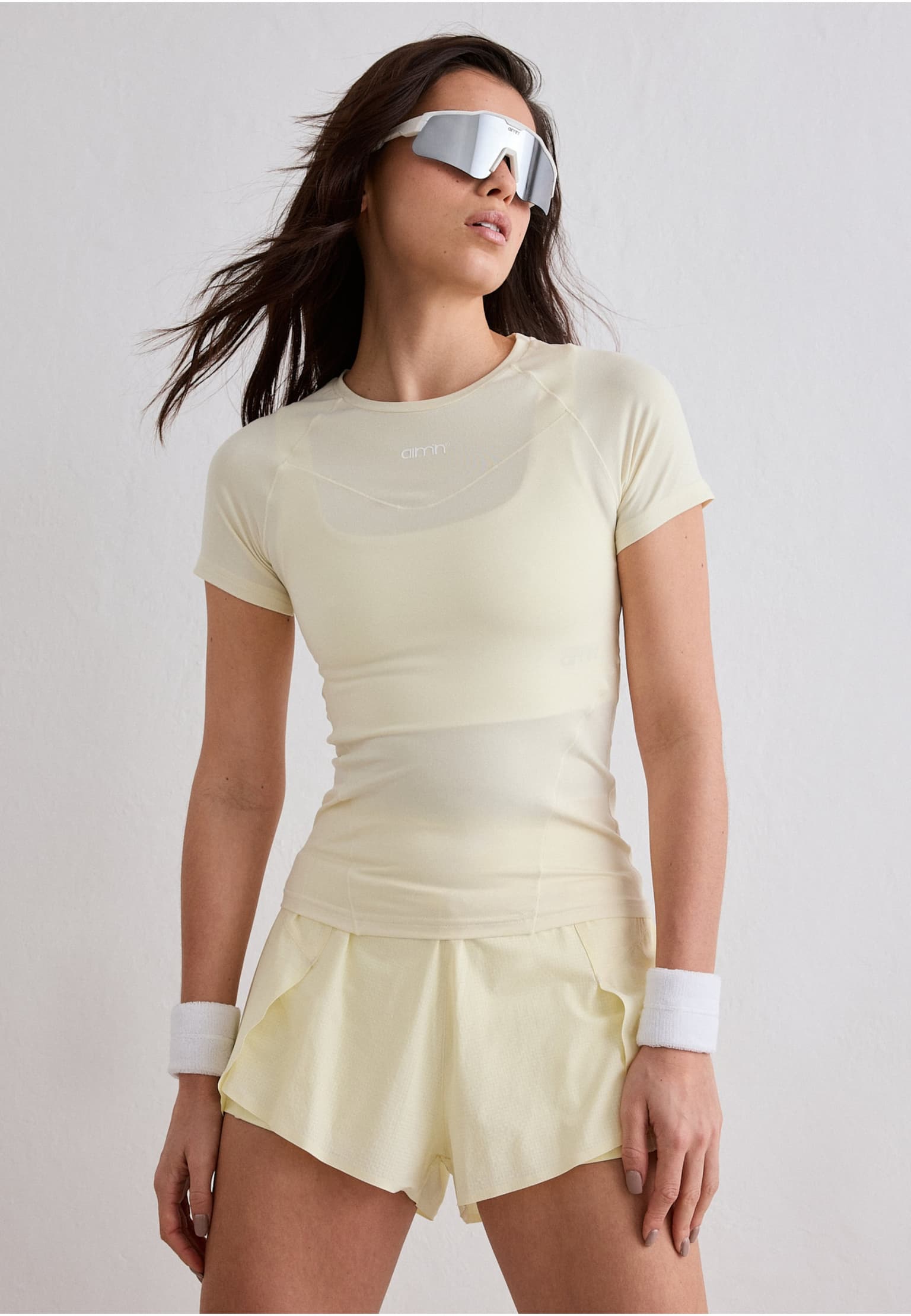 aimn Soft Basic Short Sleeve