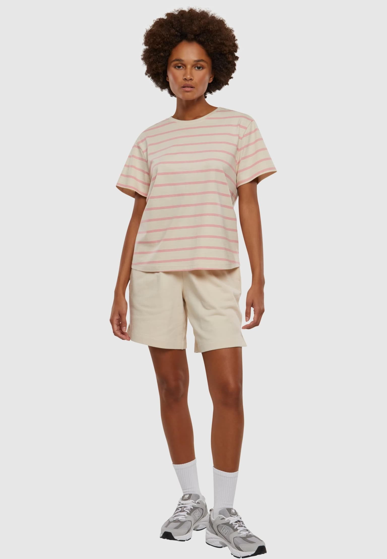 Urban Classics Ladies Striped Boxy Tee – Bild 4