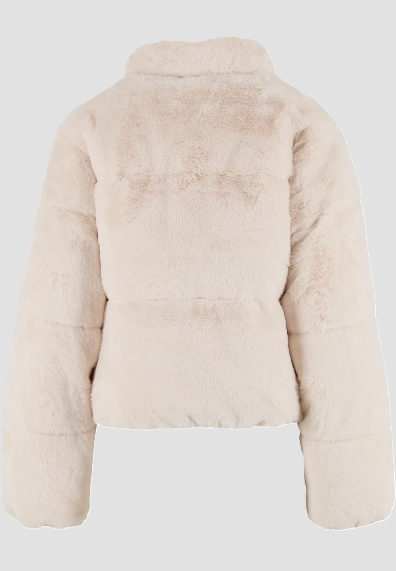 Urban Classics Ladies Short Faux Fur Puffer Jacket – Bild 4