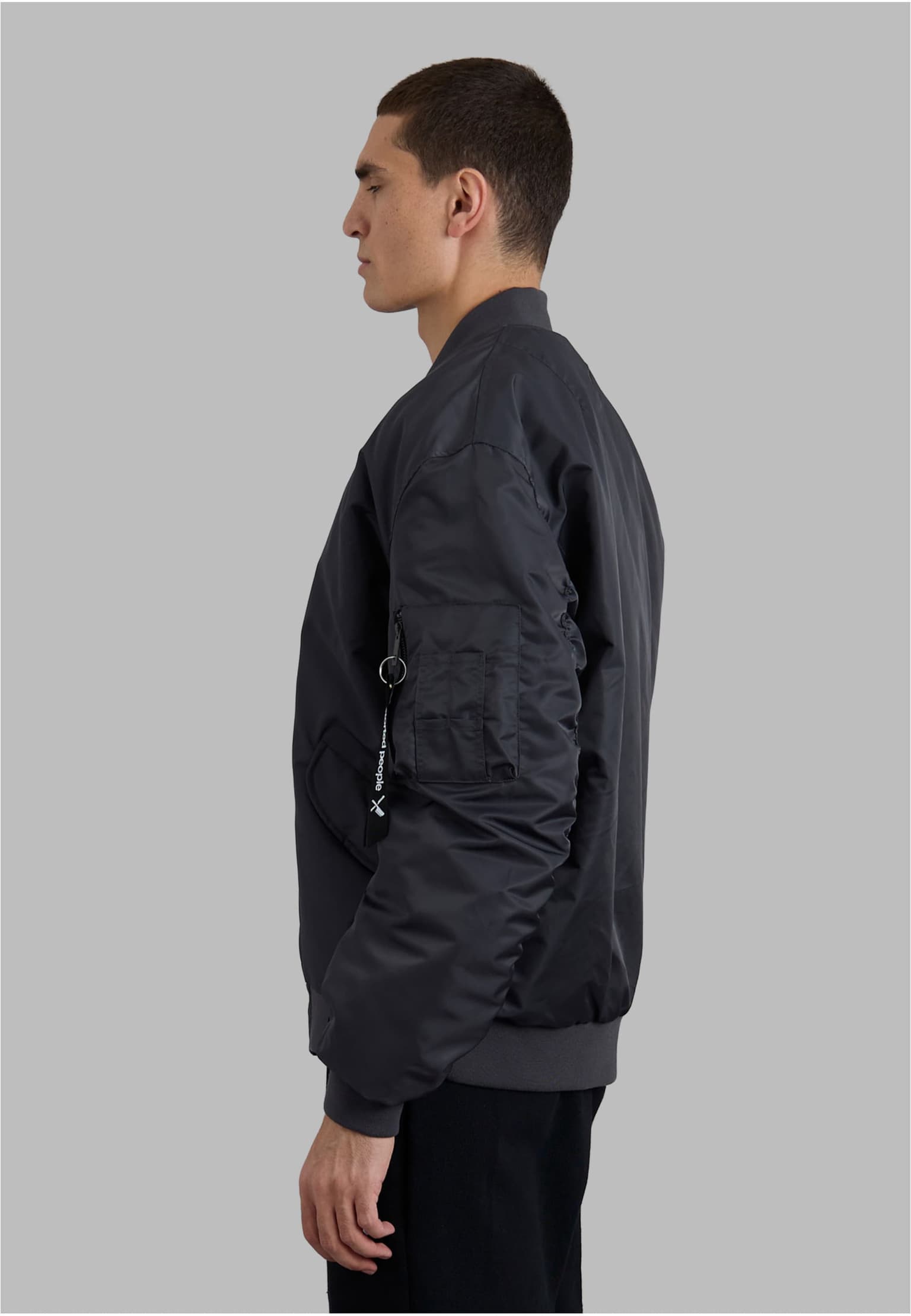 Distorted People Modern Oversized Bomber Jacket – Bild 3